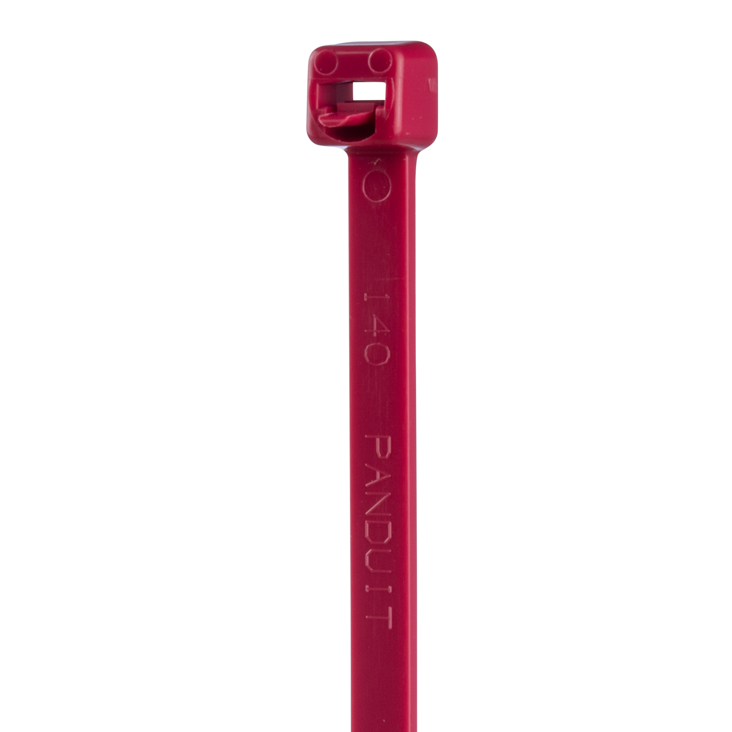 Releasable Cable Tie, Red,PA6.6,368x4.8mm,222N, PK1000
