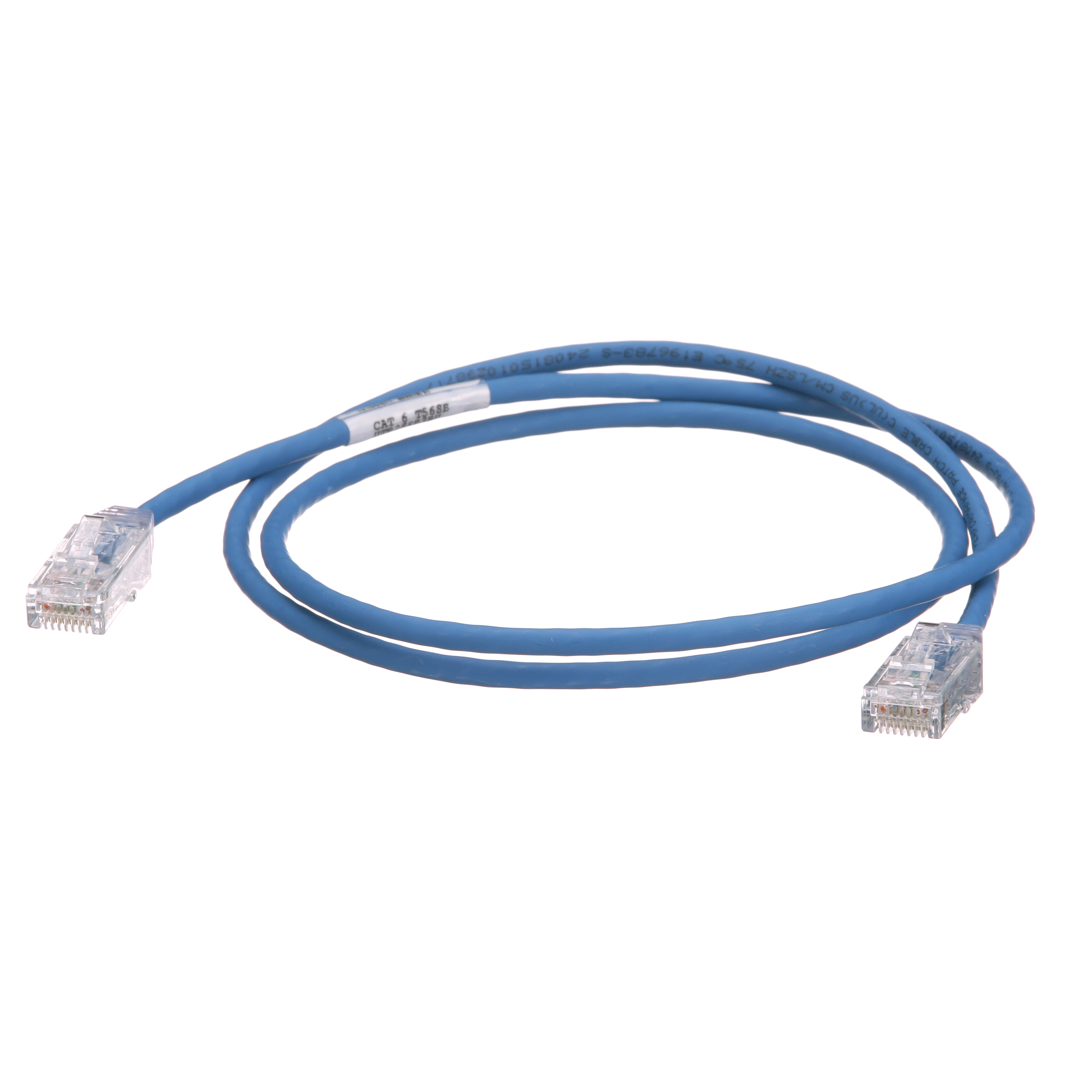 Cat 6 28 AWG UTP Bakır Yama Kablosu, 1.5m, Mavi
