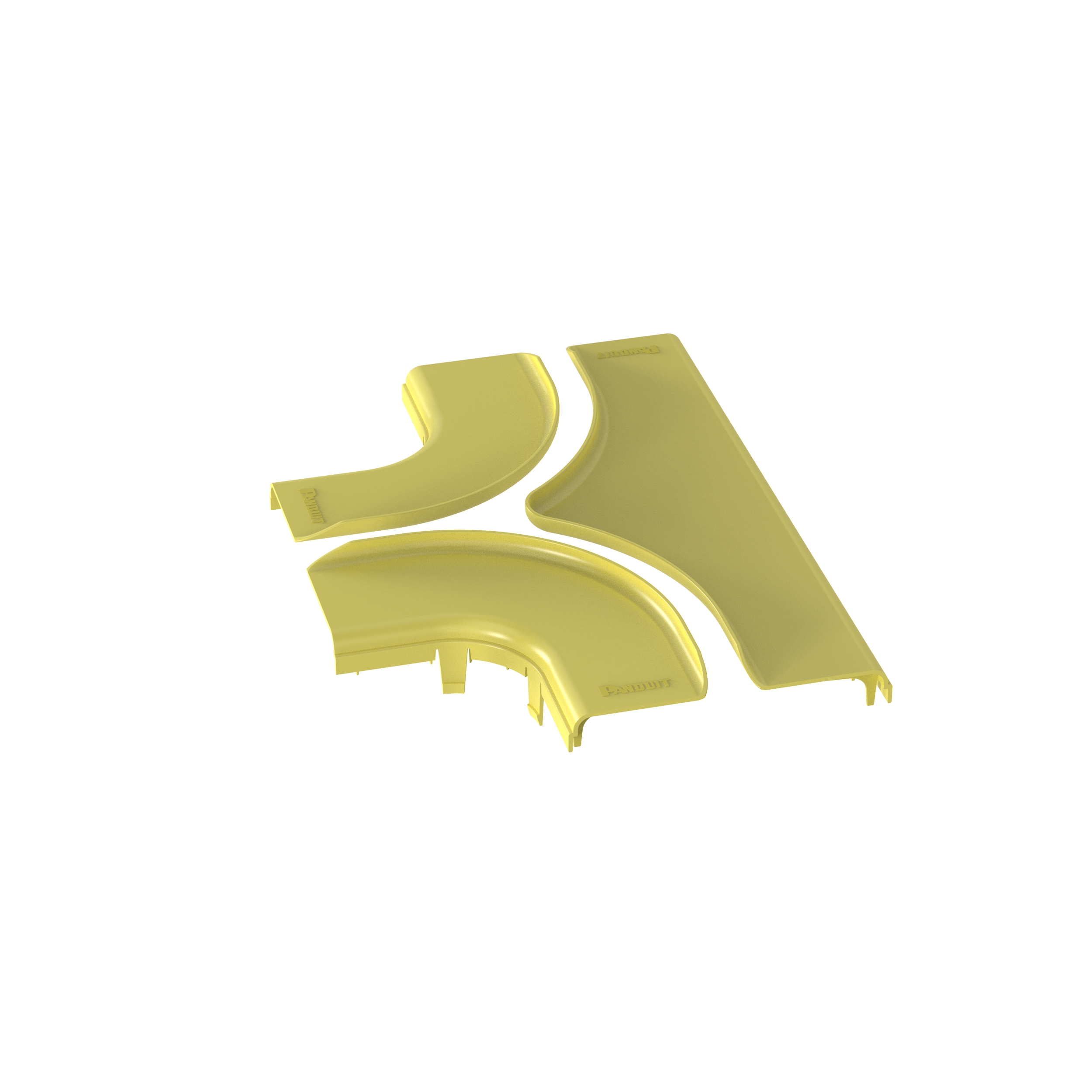 FiberRunner® Split Cover, Horizontal Tee, 6x4, Yellow