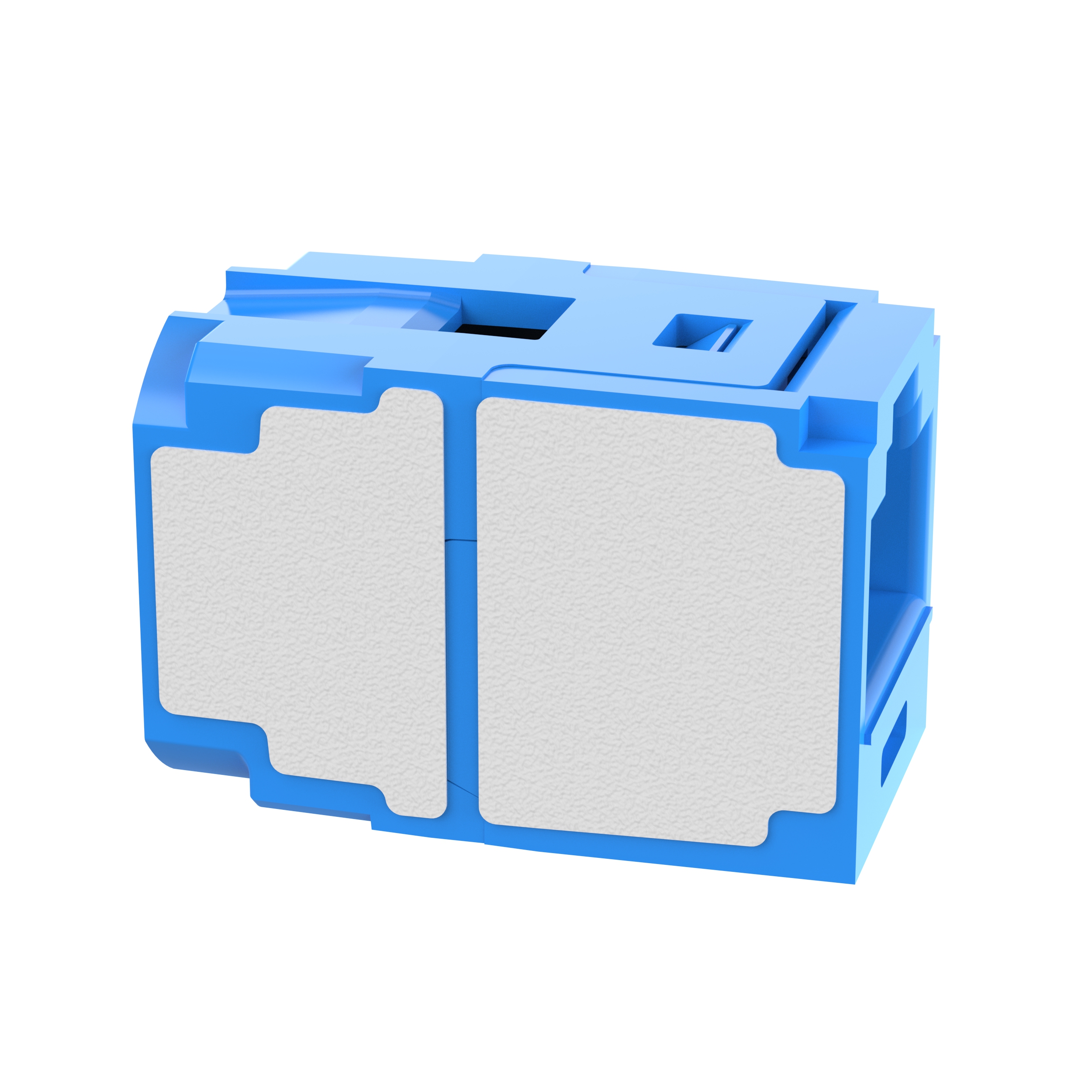 Twisted Pair RJ45 Cat 6A Bağlantı Modülü, Mavi