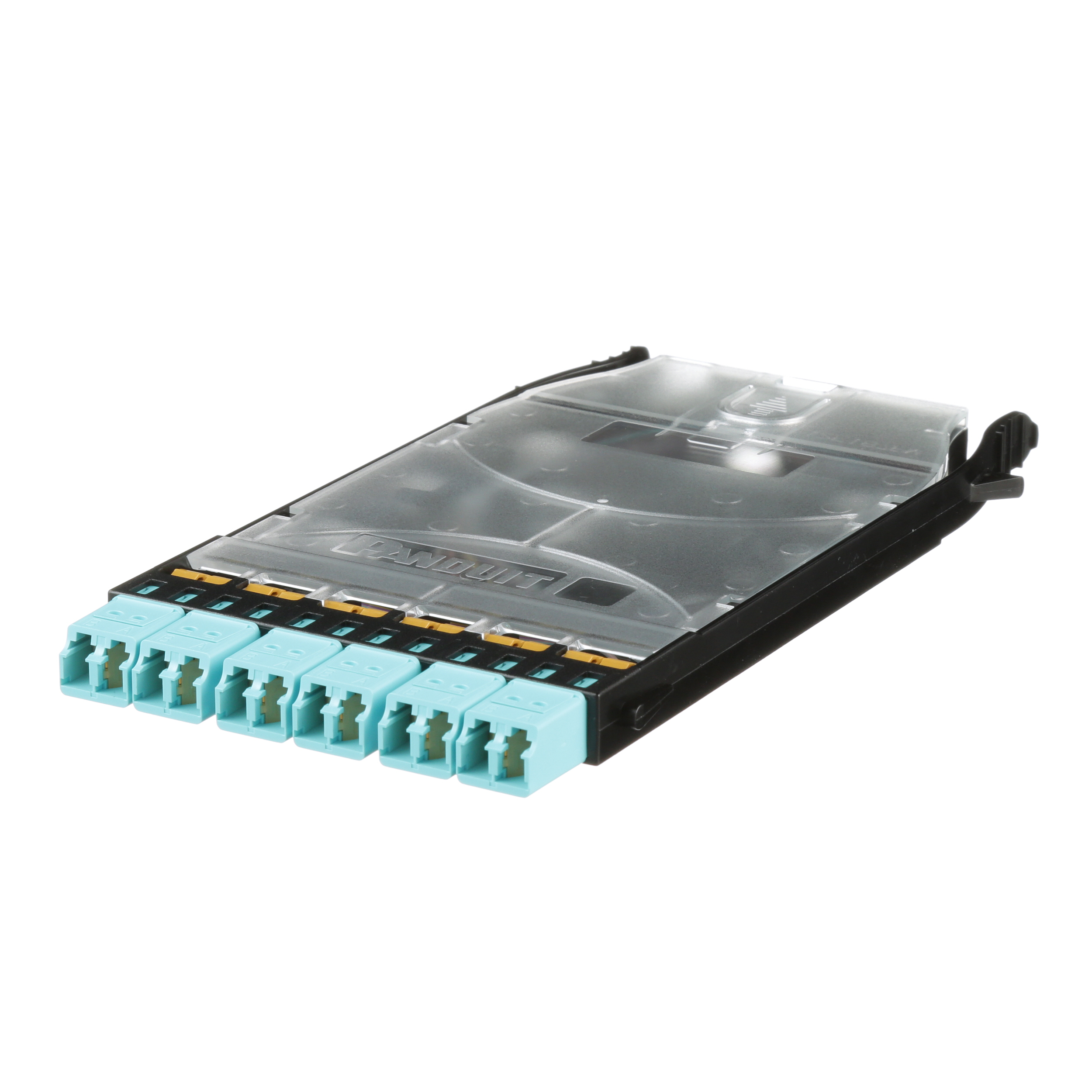 HD Flex™ LC Birleştirme Kaseti, OM4, 12 Fiber Şerit Pigtail