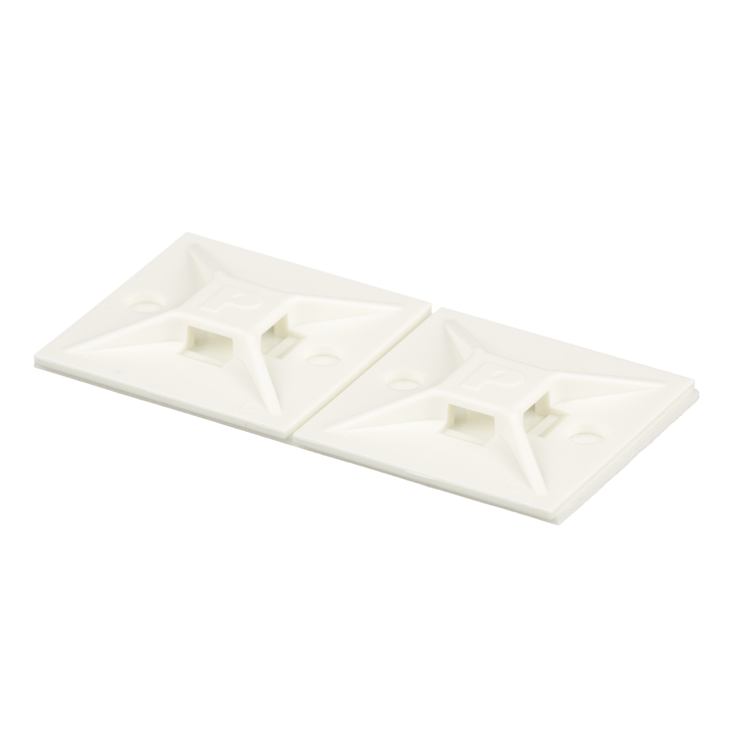 Kablo Bağı Montajı, Beyaz, PA 6.6, Kauçuk Yapışkanlı, 28.6x28.6mm, 500'lü Paket