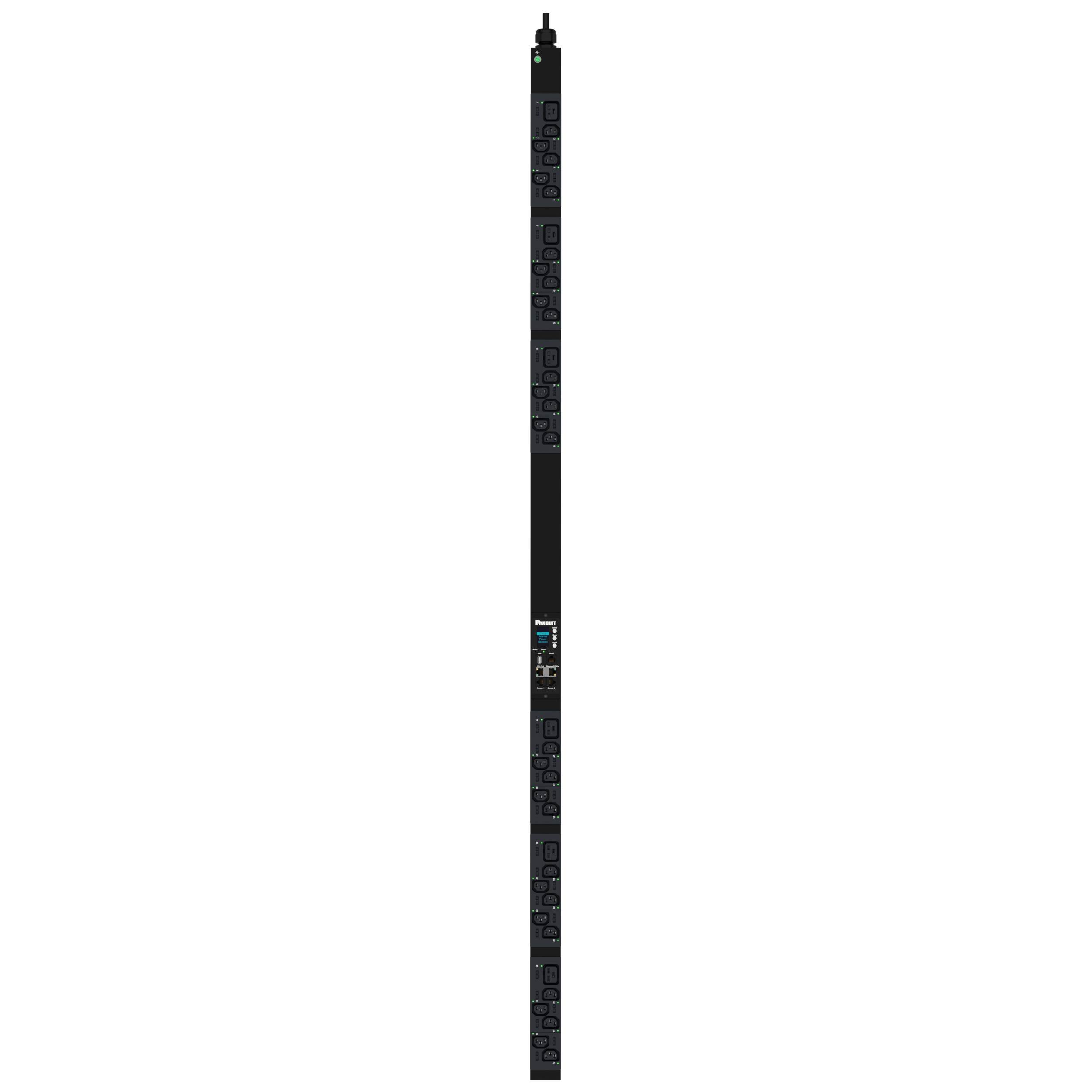 G6 MS PDU, 16AMP, (30)C13, (6)C19, IEC 60309 3P+N+E 6 saat