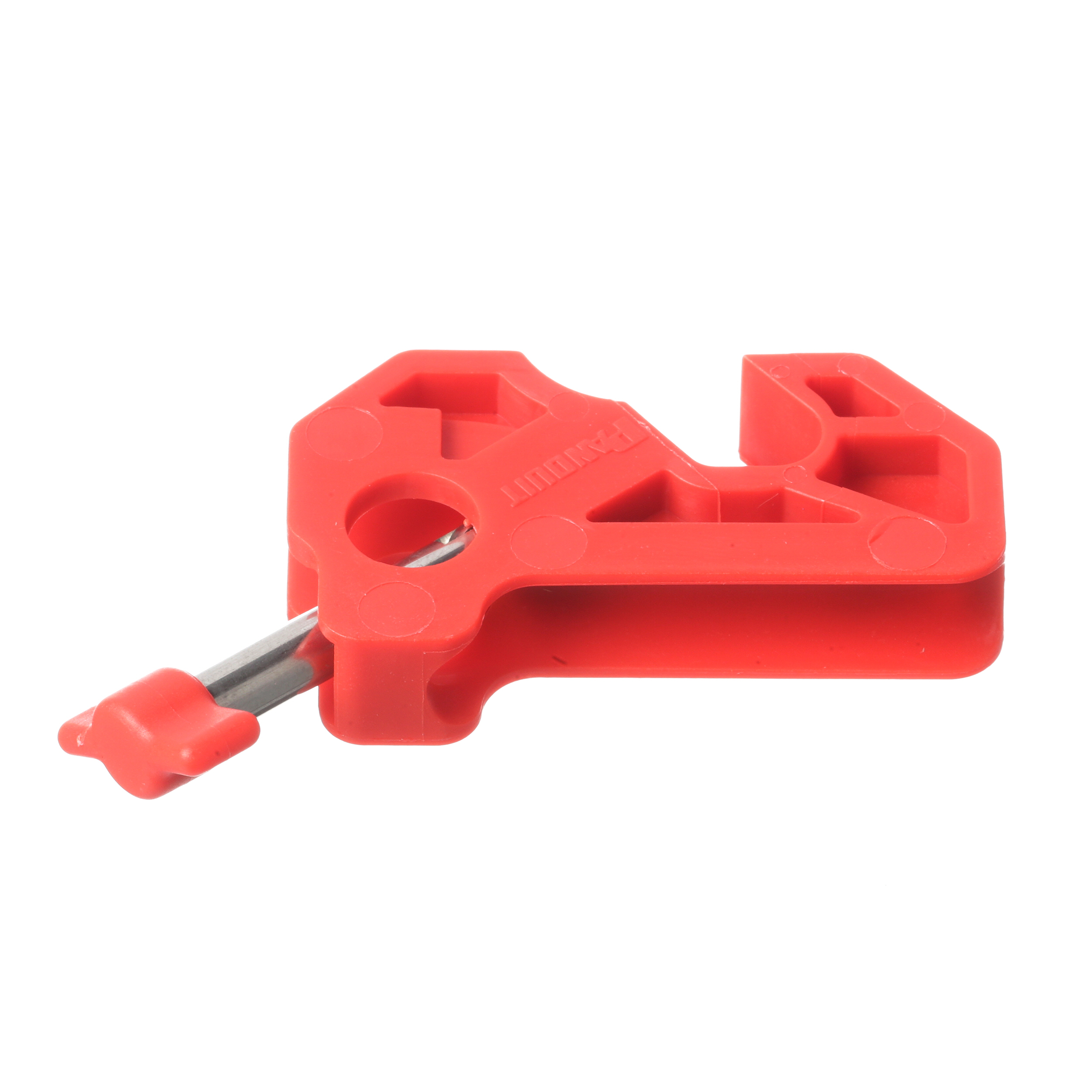 Devre Kesici Kilitleme, alet gerektirmez, Naylon, Kırmızı, 10.1x48.2mm, 5'li Paket