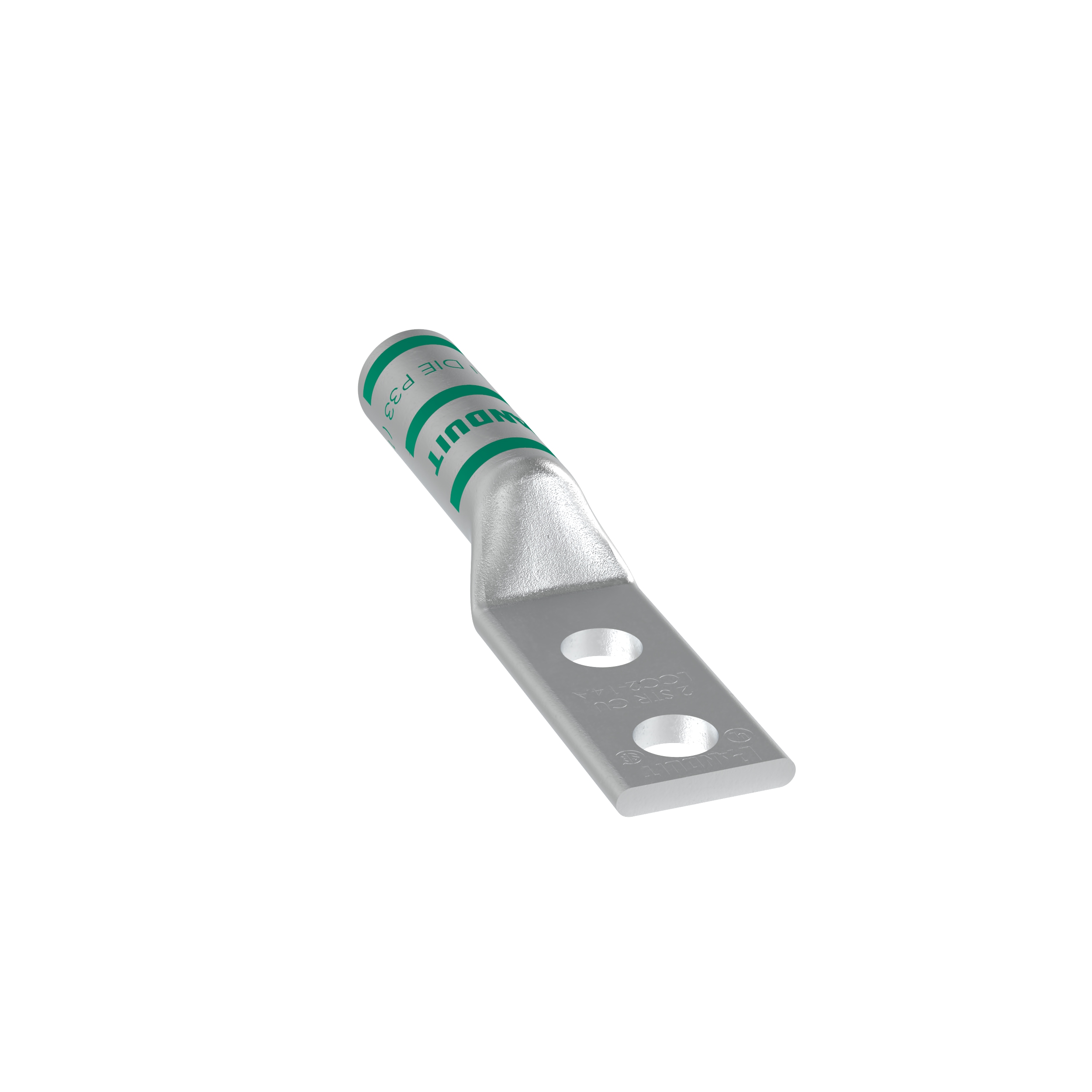 Bağlantı Muhafaza, 2, Kalay Kaplı Bakır, Düz, İki 6.4mm Somun, 16mm Boşluk, 25'li Paket