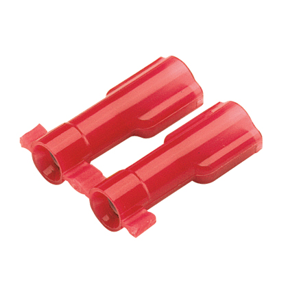 Kesici Terminaller, Kırmızı, Vinil, 0.5-1mm² Kablo, 6.3 mm Sekme, 3000'li Paket