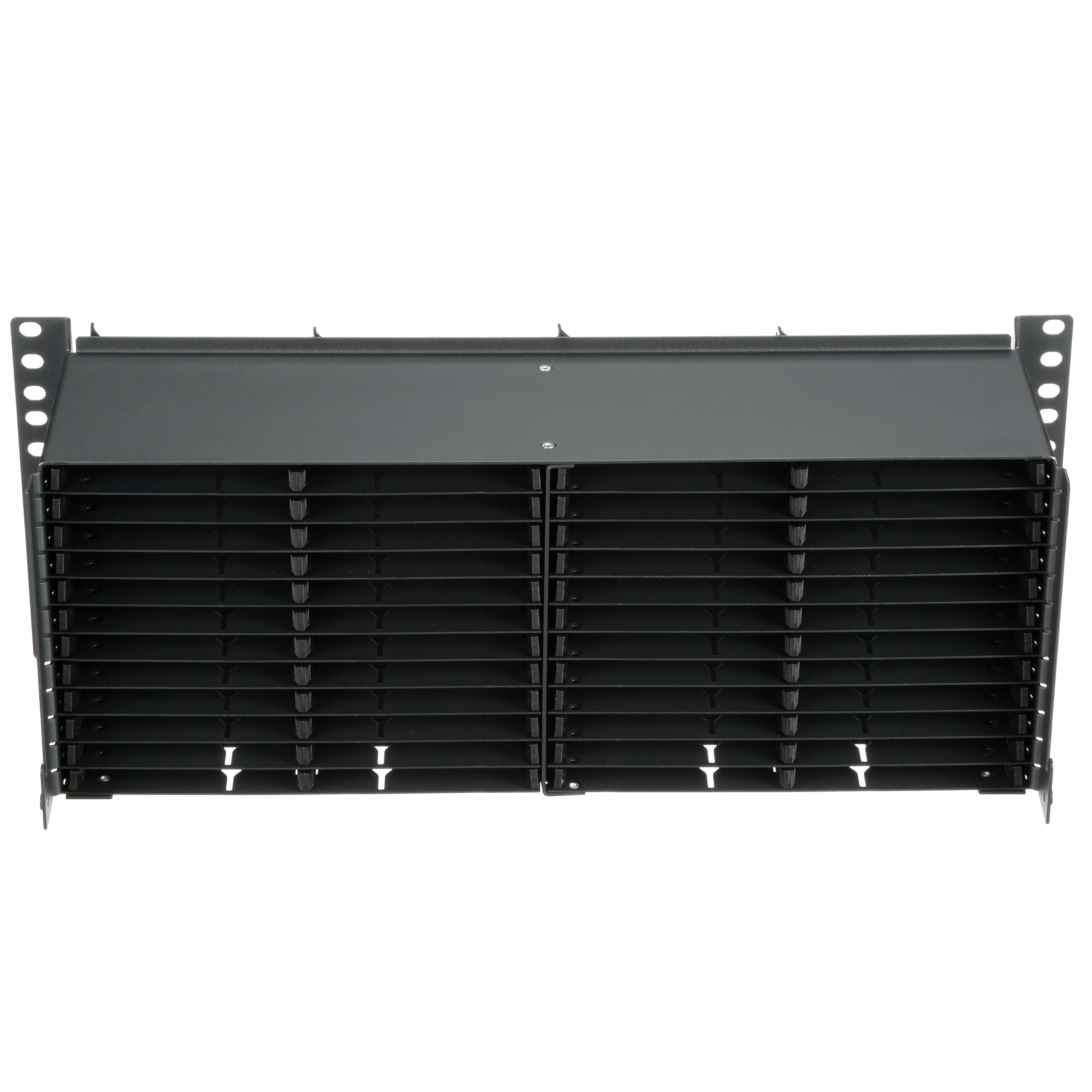 HD Flex™ Fiber Panel, 4 RU, 6 Port, Siyah