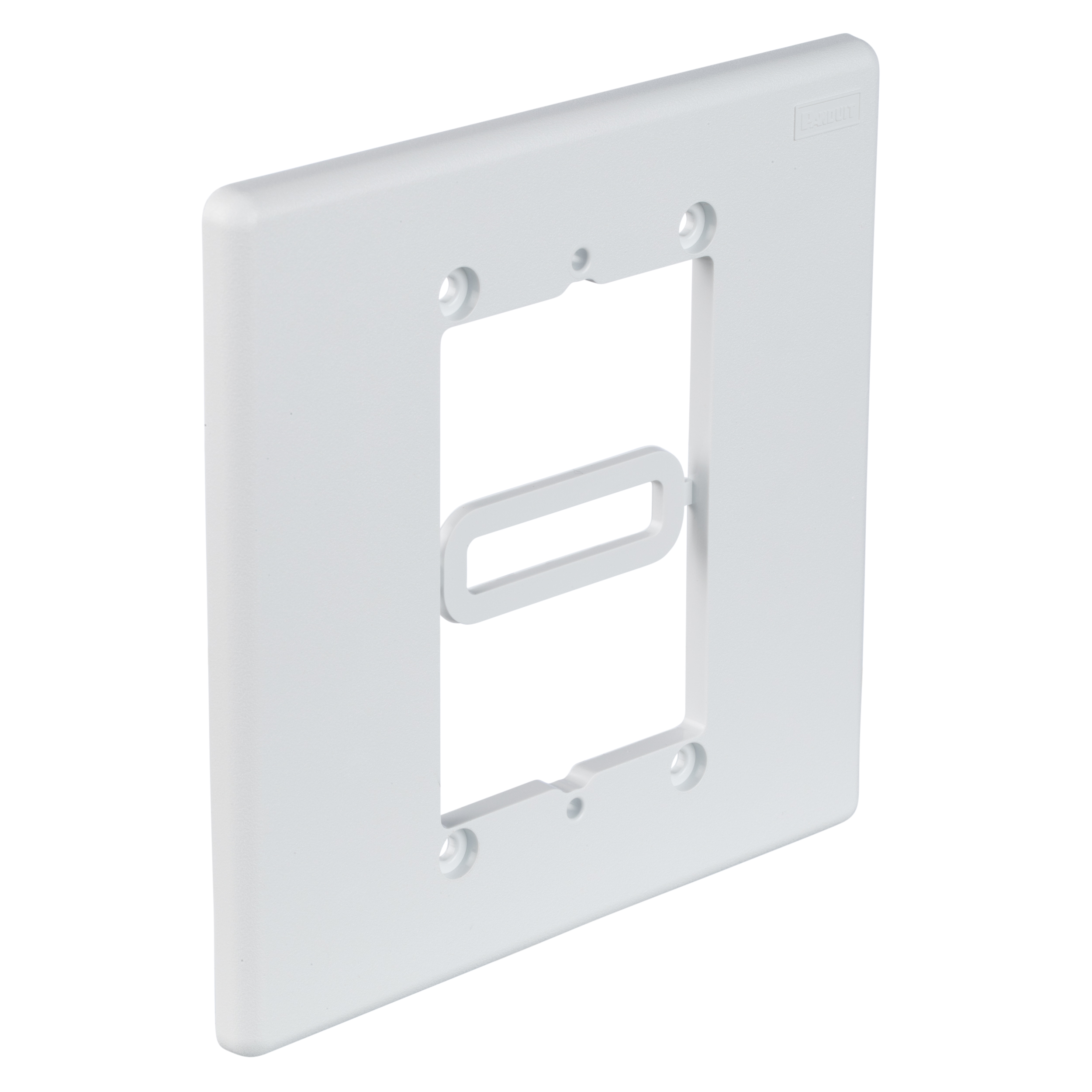 Wall adapter to reduce double gang opening, white
