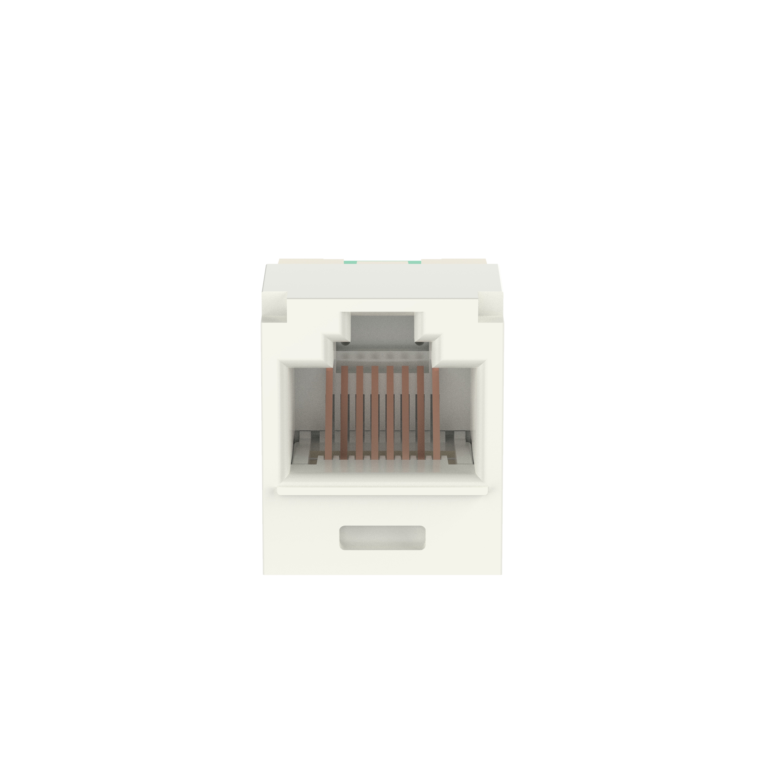 Mini-Com® UTP RJ45 Cat 6 TG Jak Modülü, Krem Beyazı