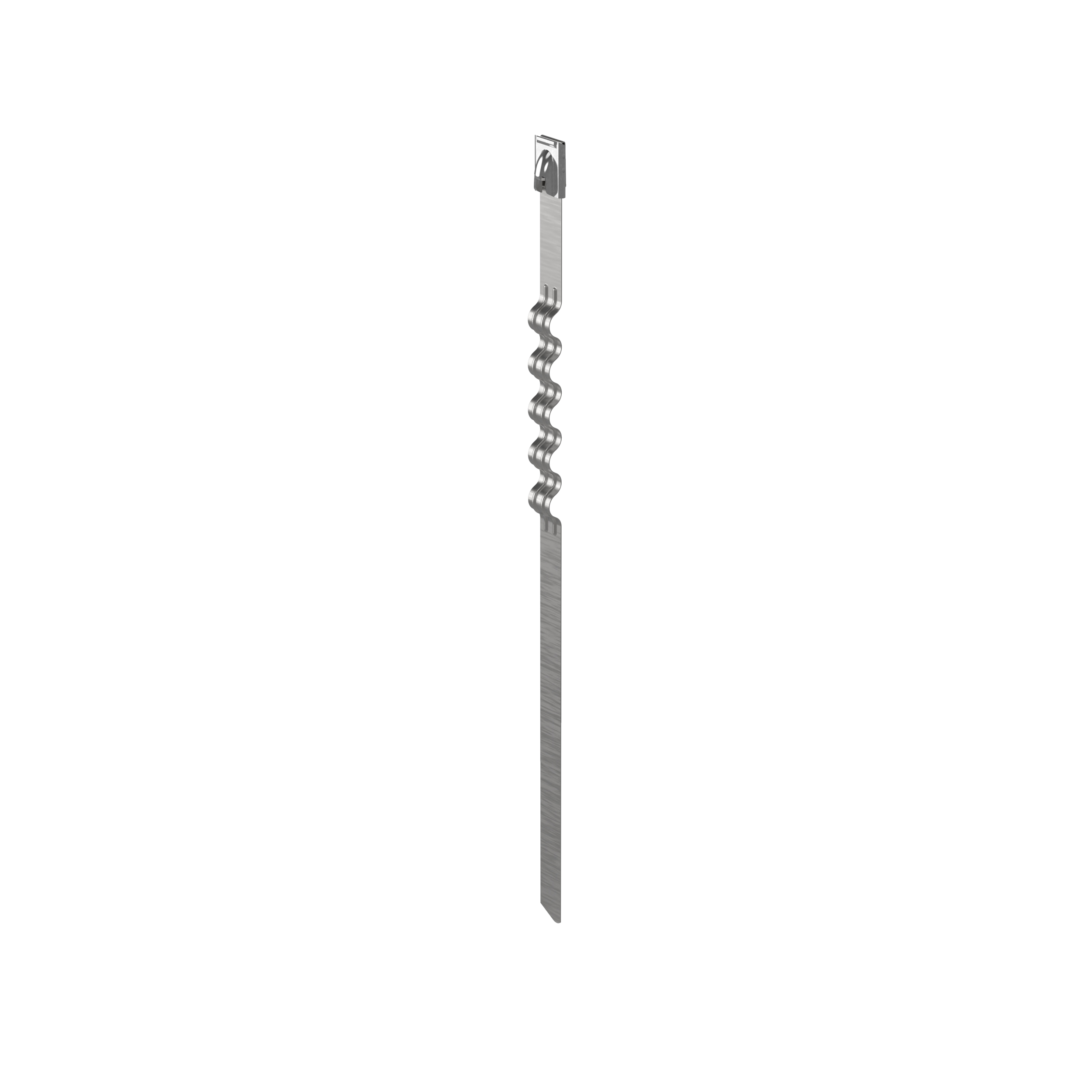 Dalgalı Kablo Bağı, Paslanmaz Çelik 304, 152.4x7.9mm, 50'li Paket
