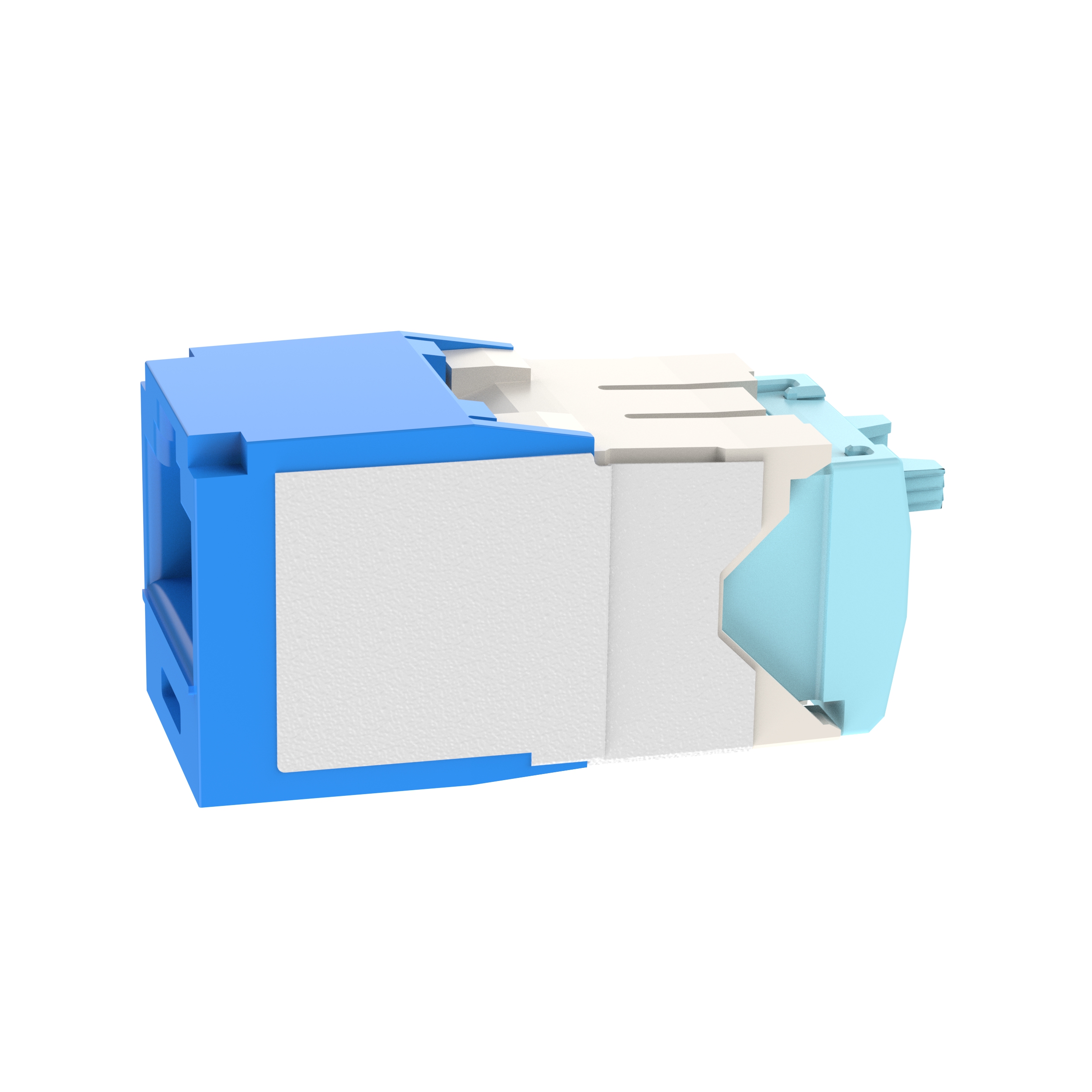 UTP RJ45 Cat 6A 28/30 AWG Dişi Bağlantı Modülü, Mavi