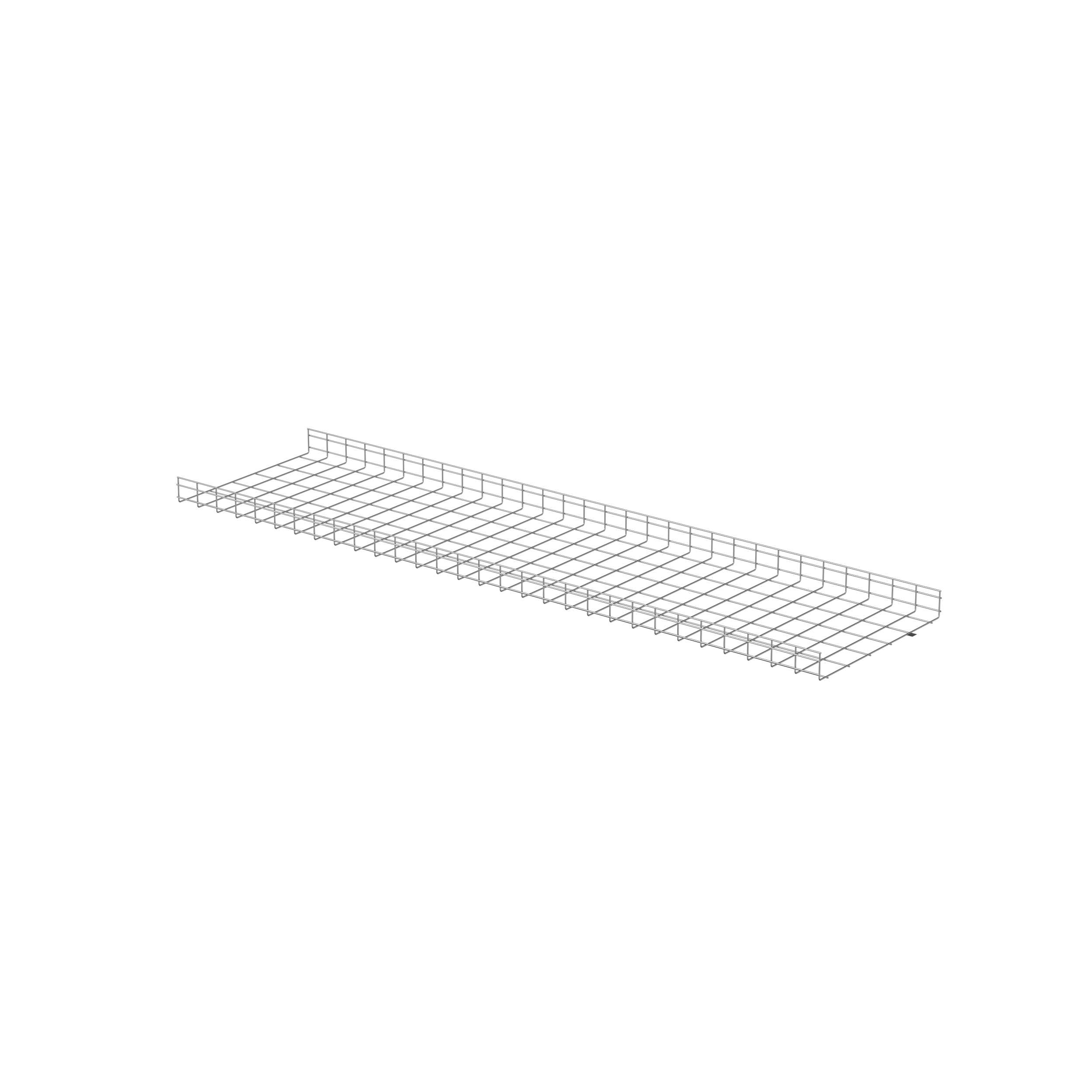 Wire Basket 4" H x 30" W, Electro Zinc