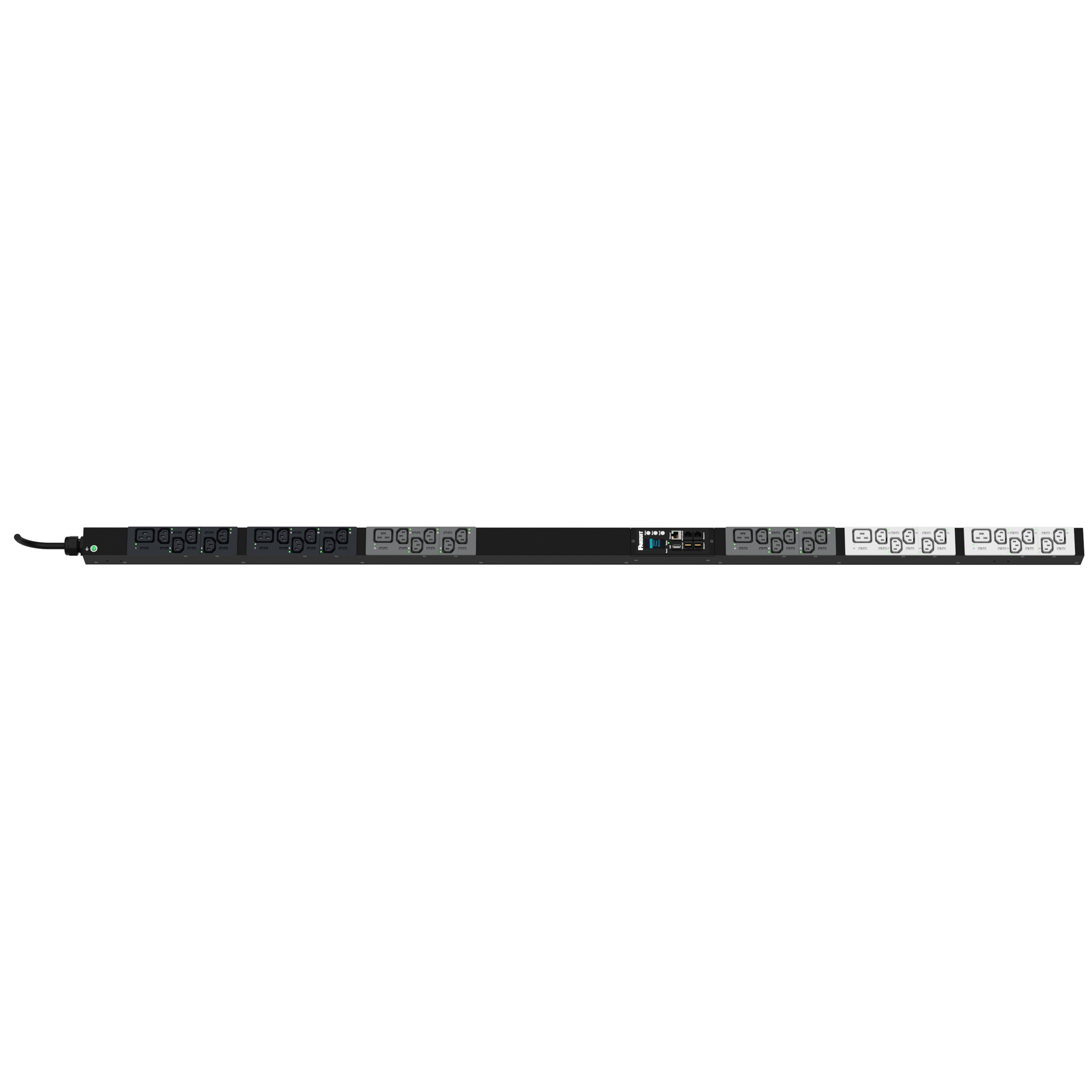 MS Güç Dağıtım Birimi, 16AMP, 400V, (30)C13, (6)C19, IEC 60309 3P+N+E 6h 16A (IP44)