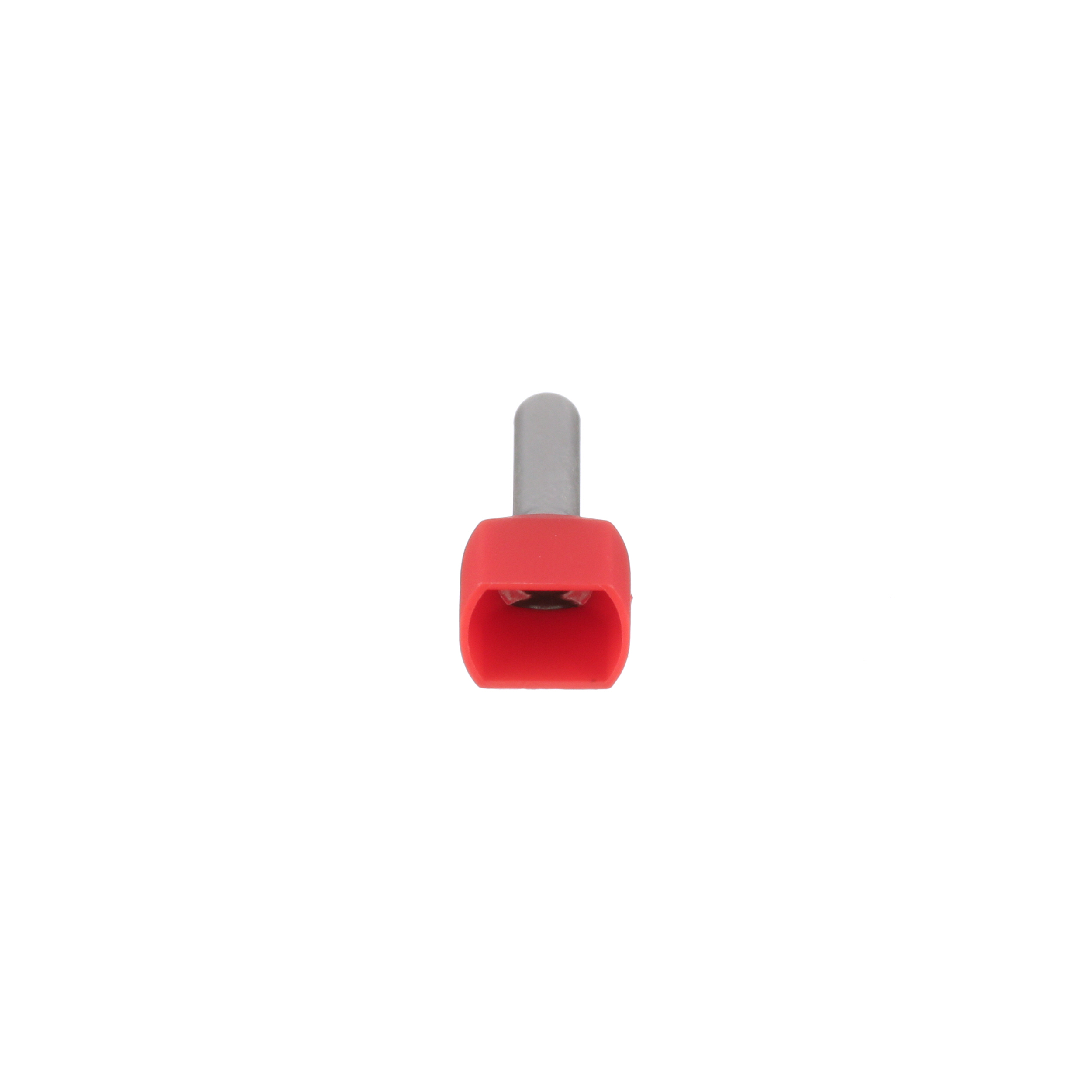 Çift tel klemens, Kırmızı, 1mm² Tel, 10mm Pin Uzunluğu, 500'lü Paket