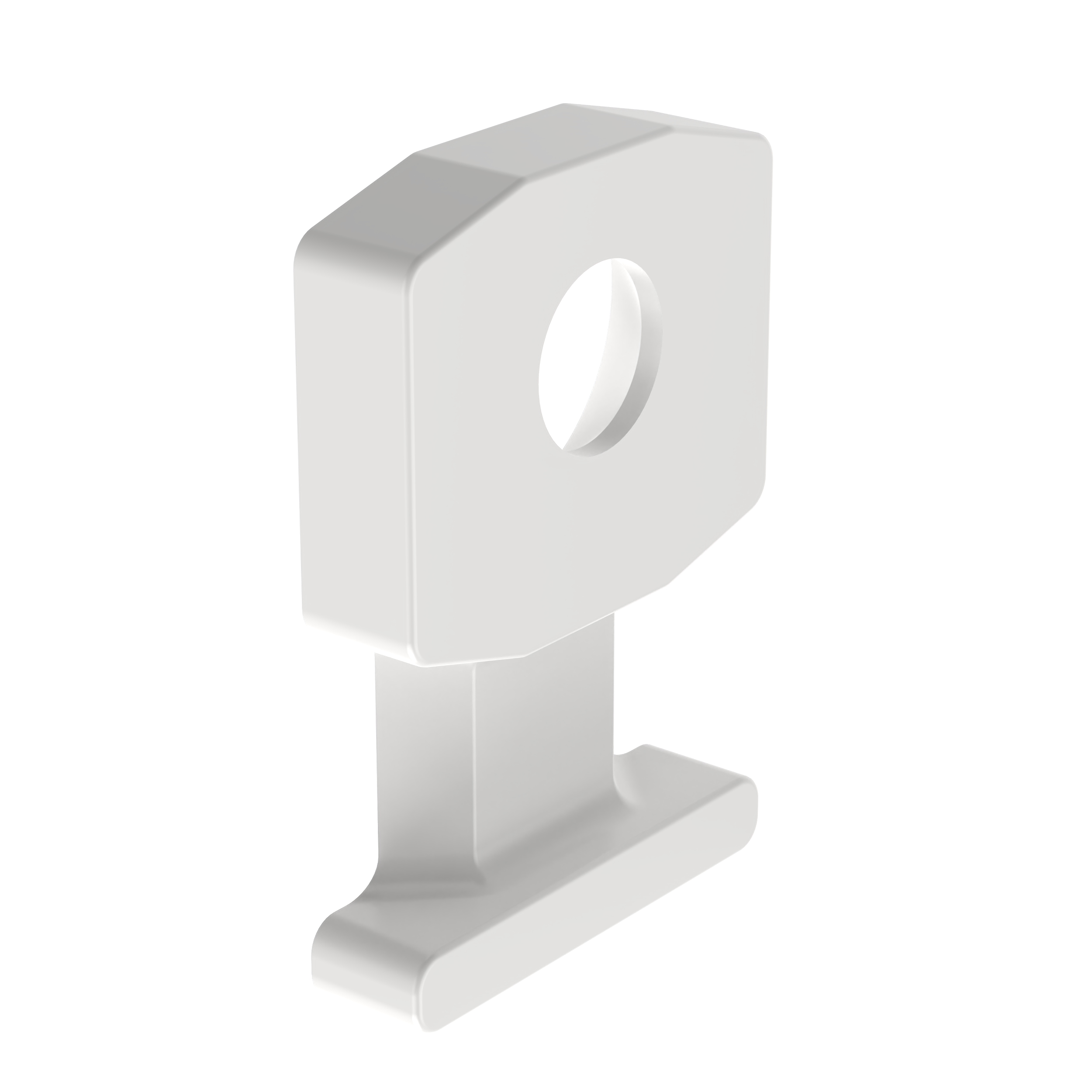 Cable Tie Mount, Natural, PA 6.6, Screw, 18.5x50.3mm, PK100