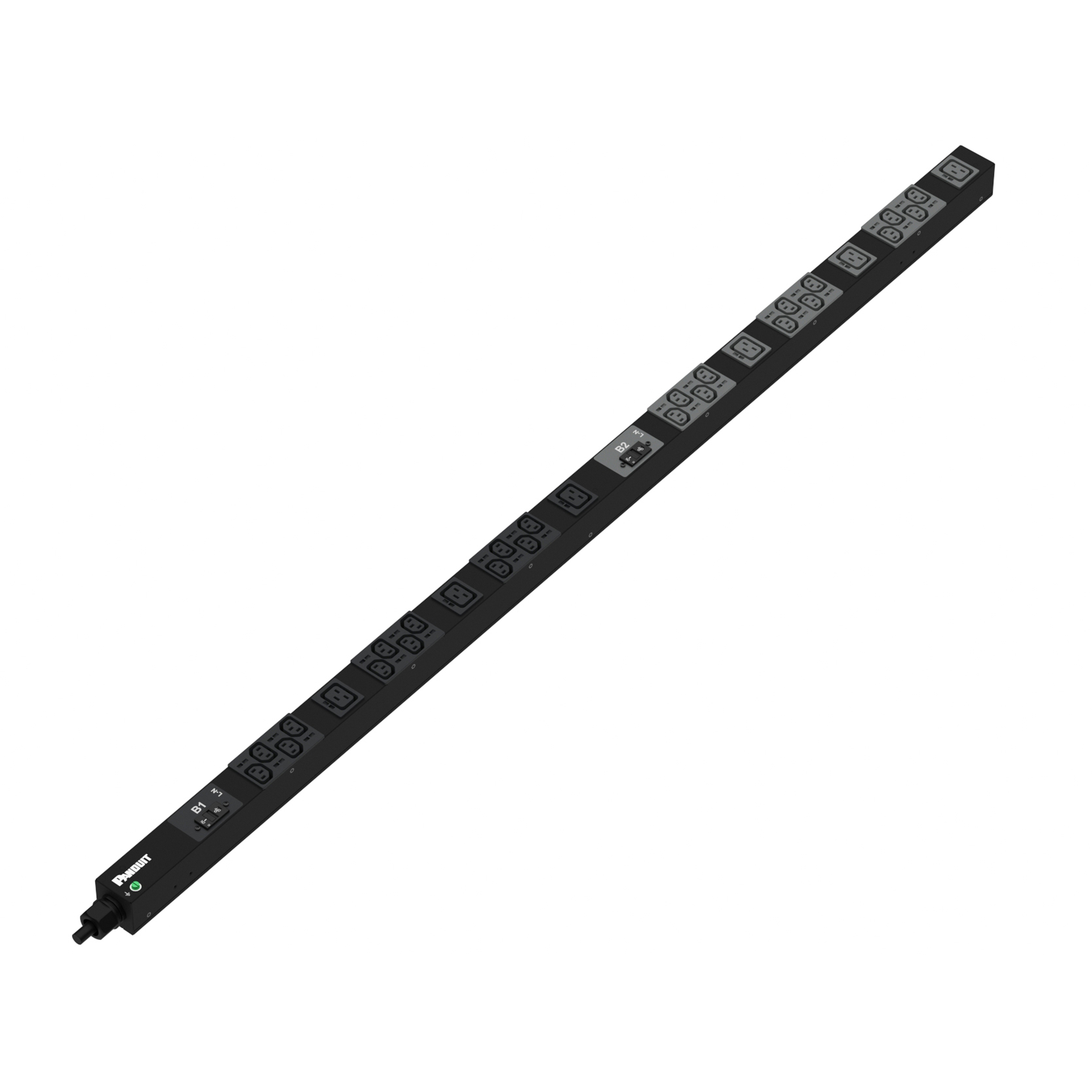 Temel Güç Dağıtım Birimi, 32AMP, 230 V, (24)C13, (6)C19, (IP44)