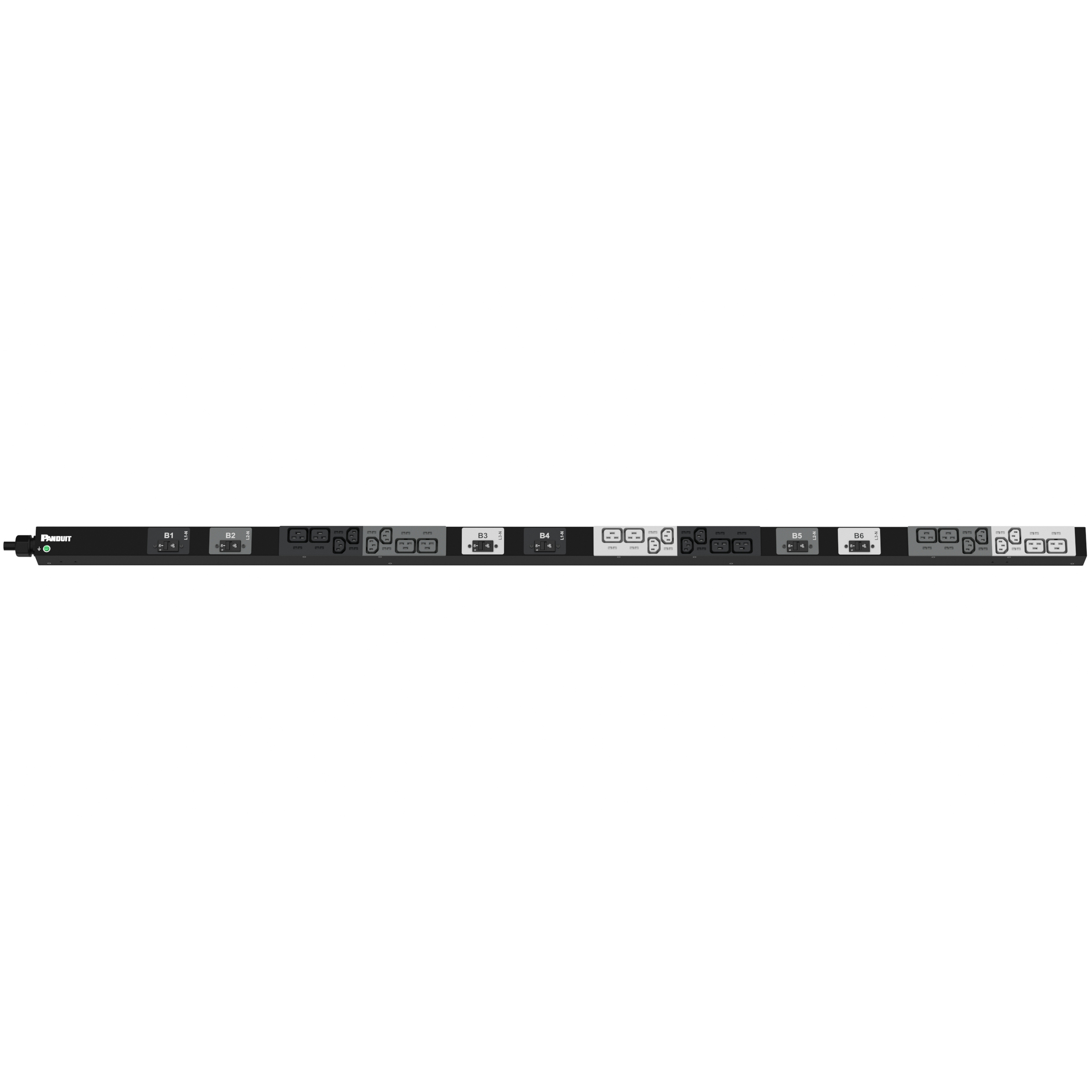 Temel Güç Dağıtım Birimi, 32AMP, 400V, (12)C13, (12)C19, IEC 60309 3P+N+E 6h 32A (IP44)