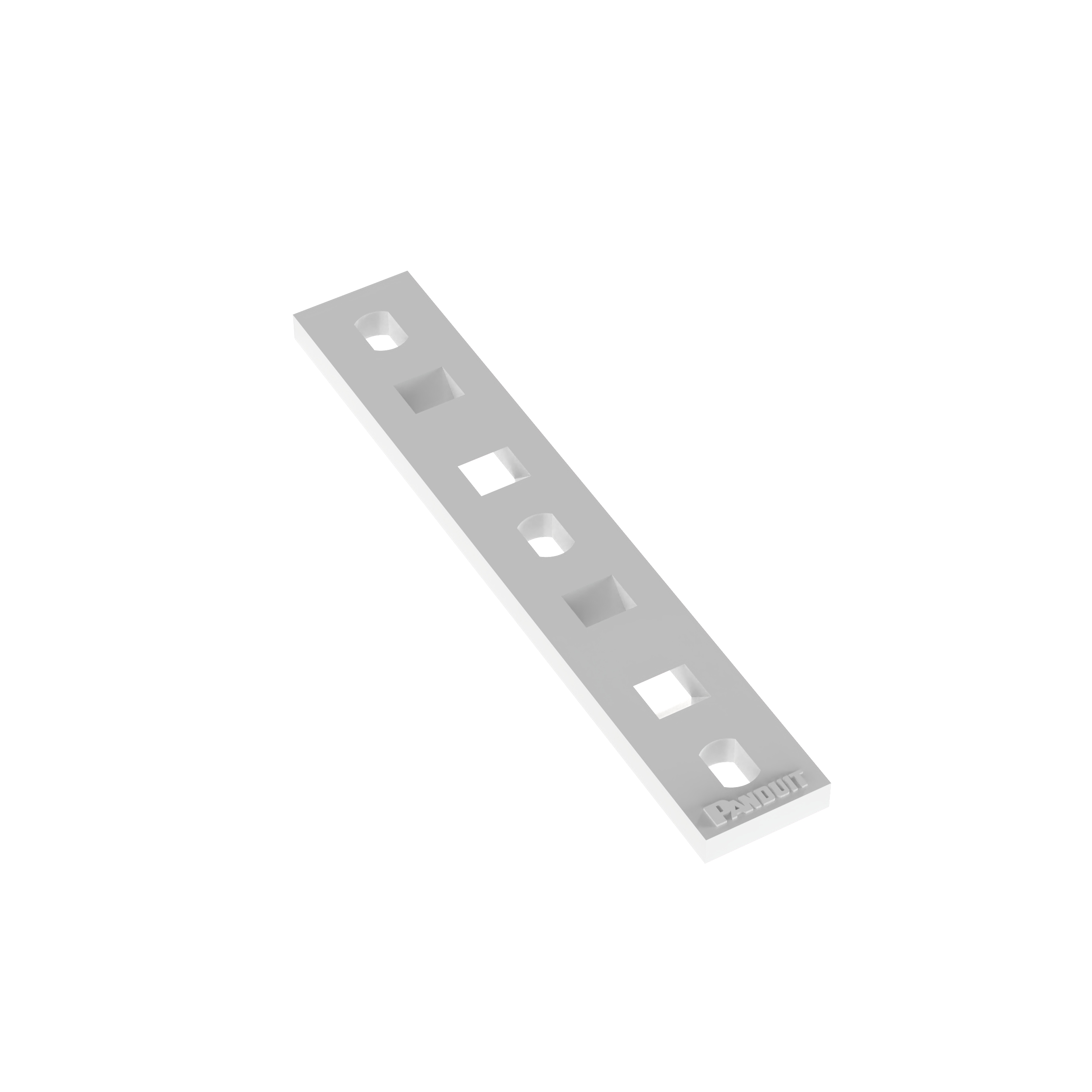 Bağ Plakası, Doğal, PA 6.6, 76.2x50.3mm, M3 Vida, 100'lü Paket