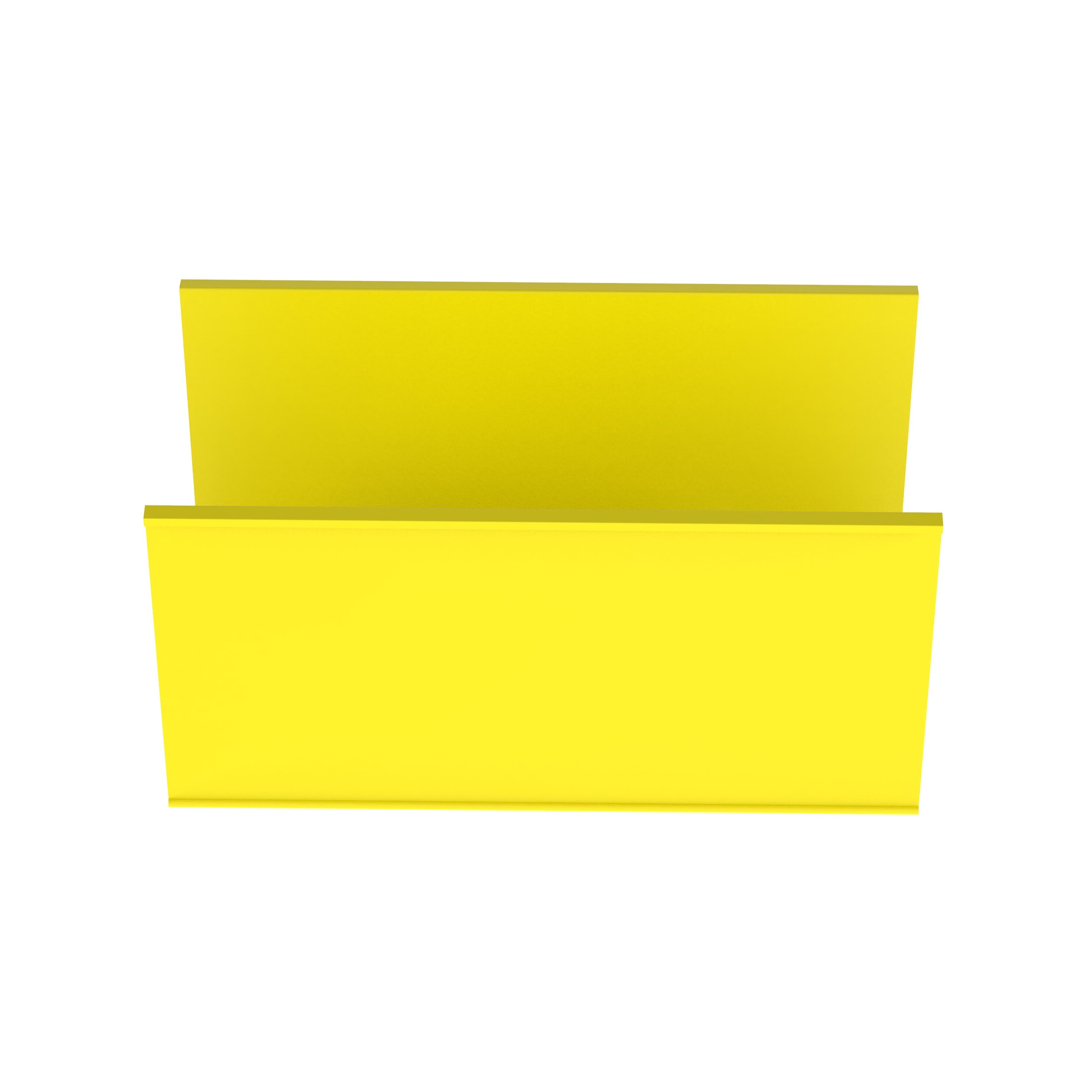 FiberRunner® Solid Wall Channel, 4x4, Yellow