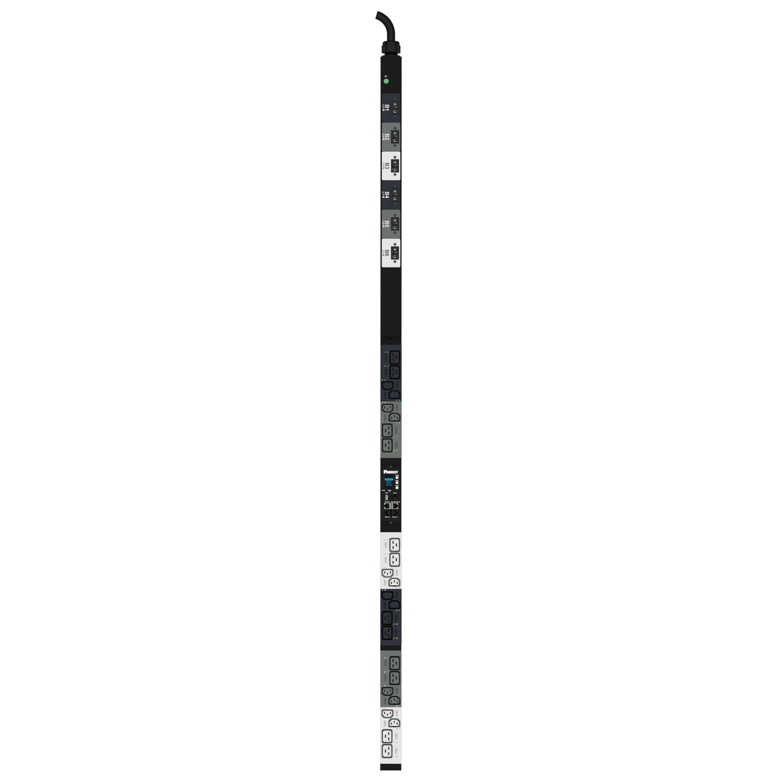 G6 MS Güç Dağıtım Birimi, 32AMP, (12)C13, (12)C19, IEC 60309 3P+N+E 6h