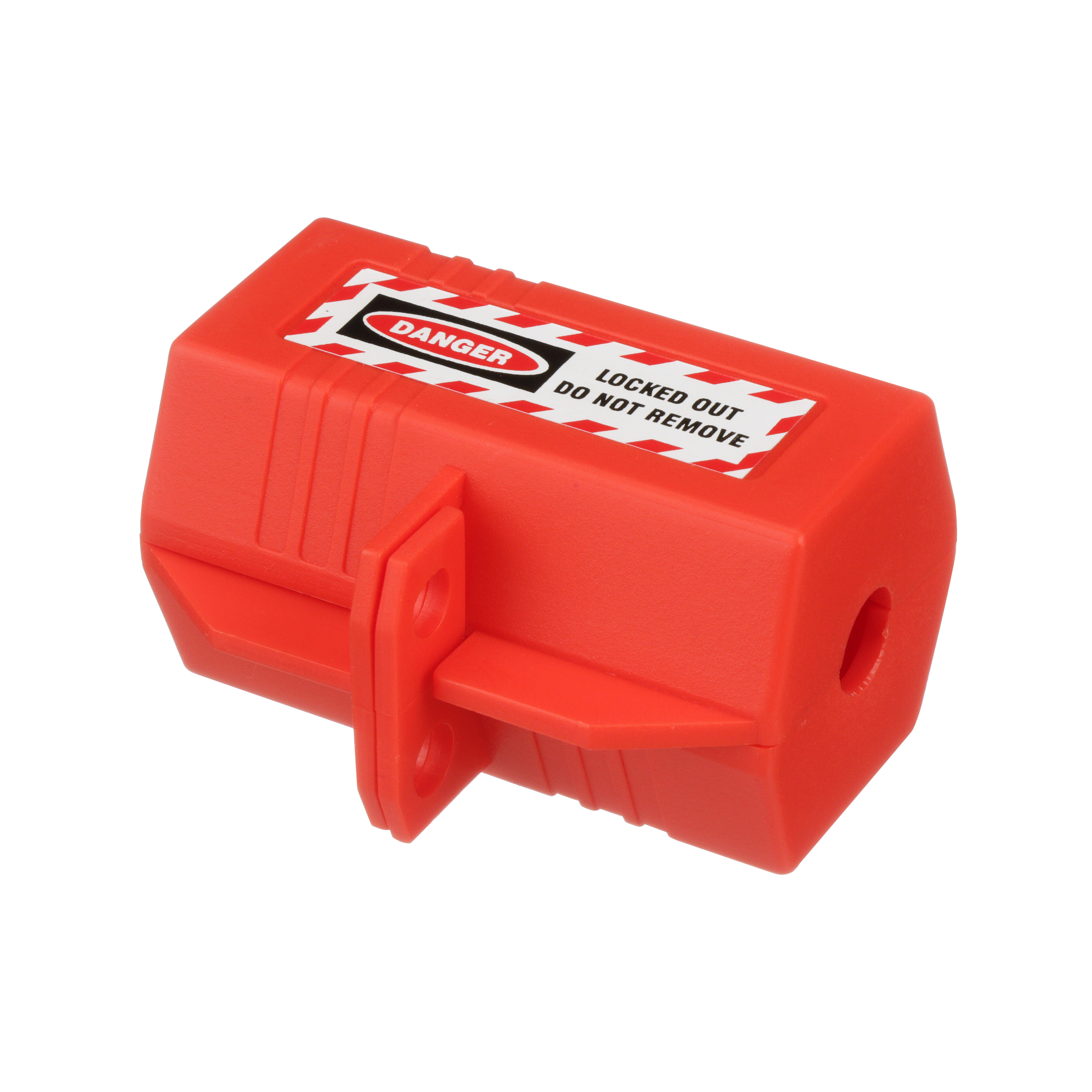120 Volt AC Cord Lockout Device, Red.,PK1
