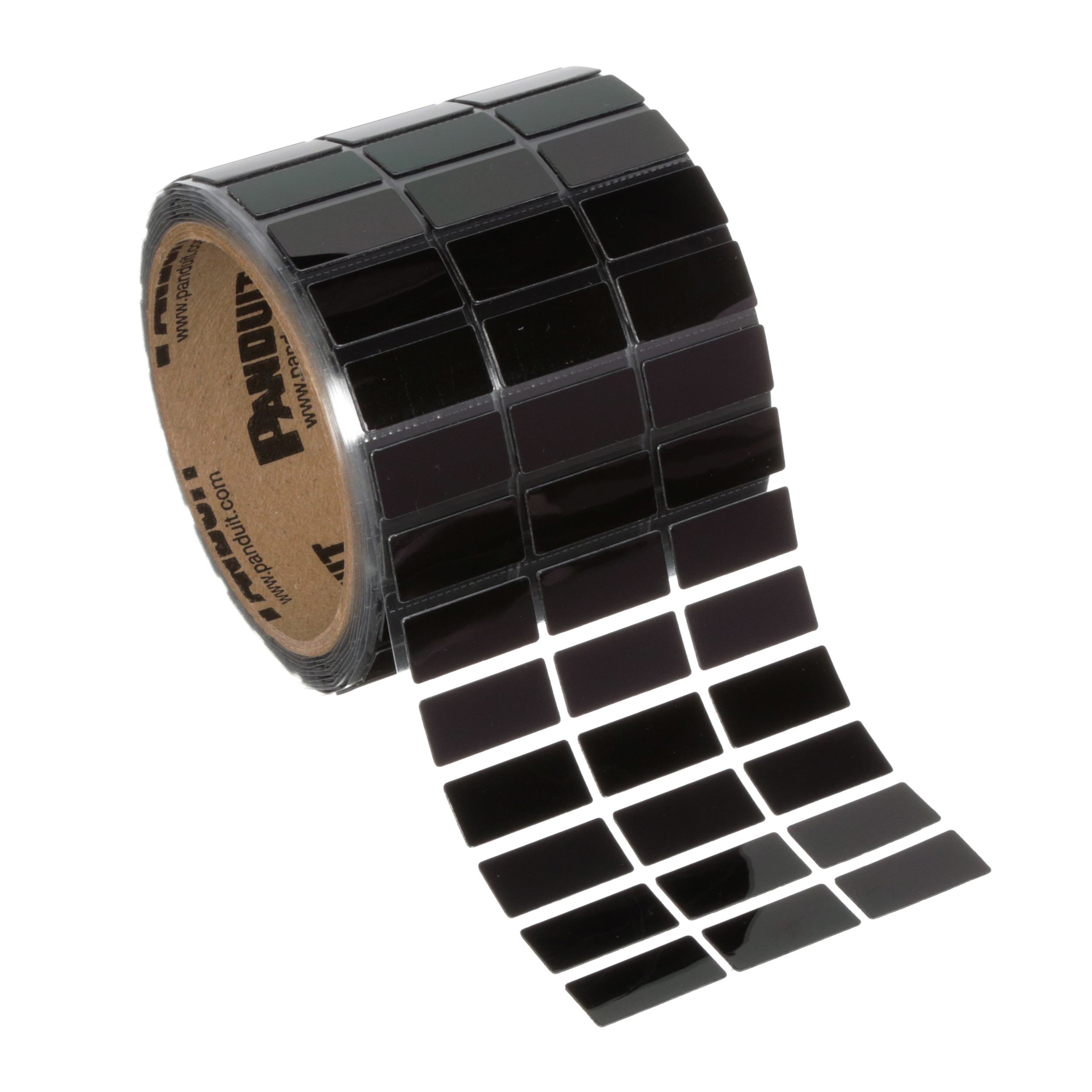 Kontrol Paneli Etiketi, 25.4 mm x 12.7 mm, Siyah, 500 Adetlik Paket