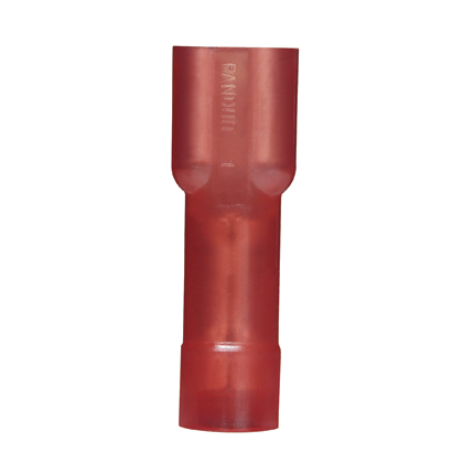 Kesici Terminal, Kırmızı, Vinil, 4.8 mm Sekme, PK100