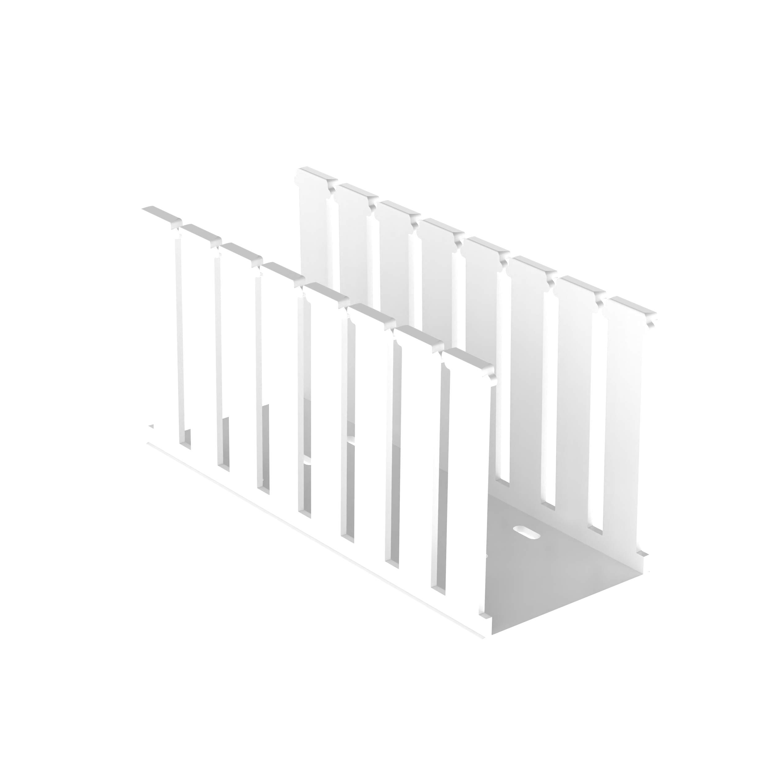 Geniş Yuvalı Kablo Kanalı, Beyaz, Halojen İçermeyen PPO, 79.8x103.1mm, 6'lı Paket