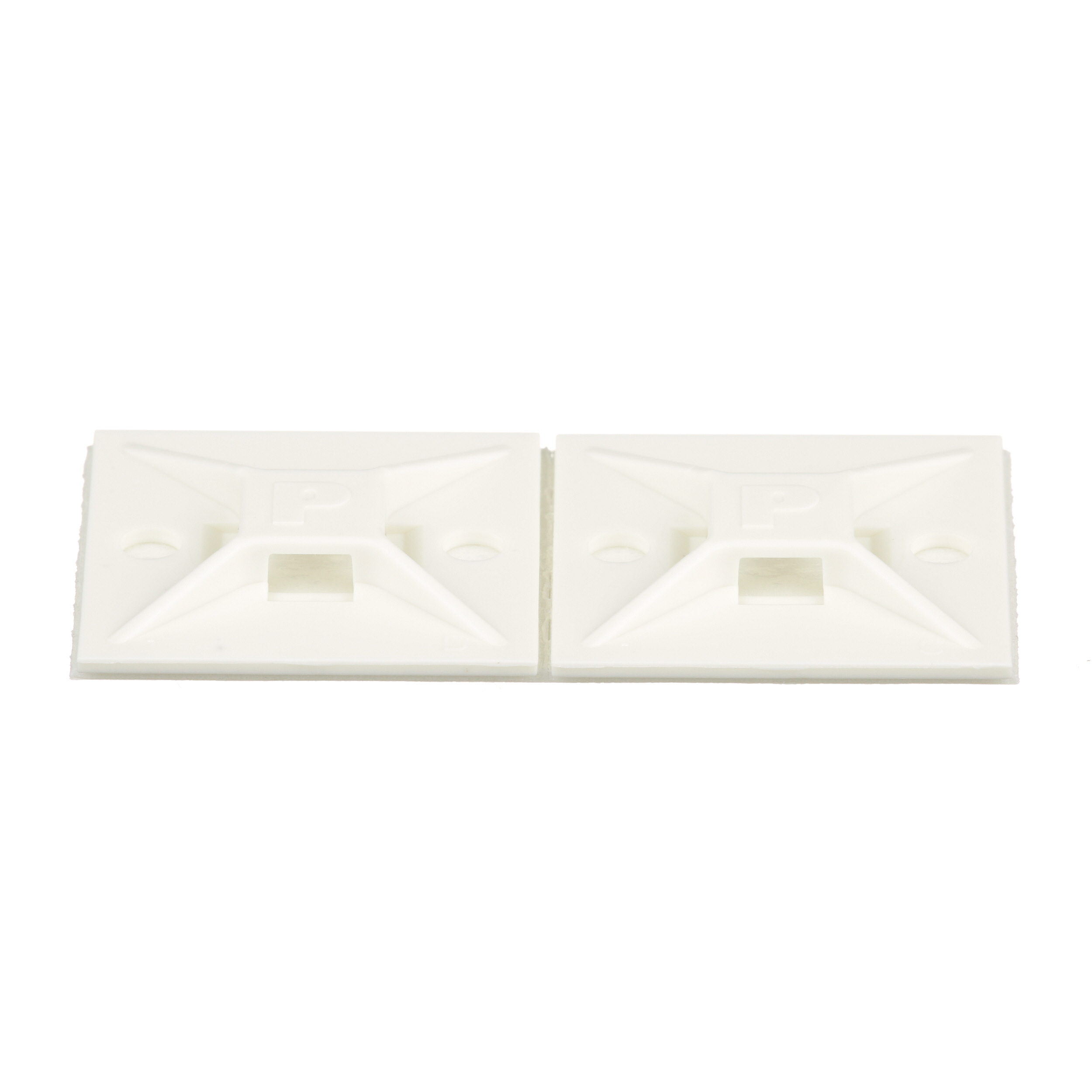 Kablo Bağı Montajı, Beyaz, PA 6.6, Kauçuk Yapışkanlı, 28.6x28.6mm, 500'lü Paket