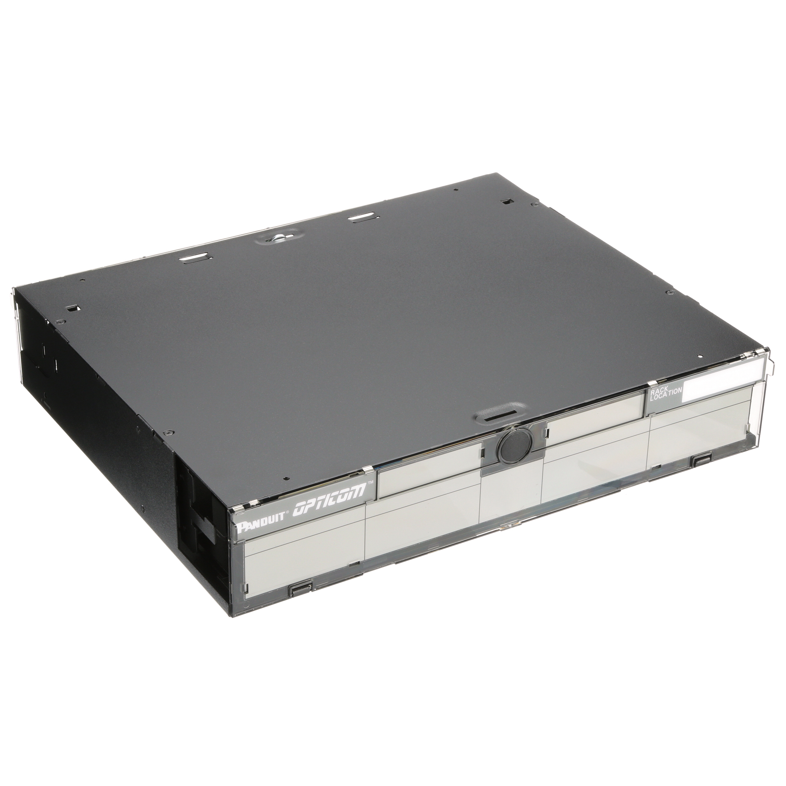 Opticom® Raf Montaj Kutusu, Siyah, 2 RU, 6 FAP/Kaset Yuvası