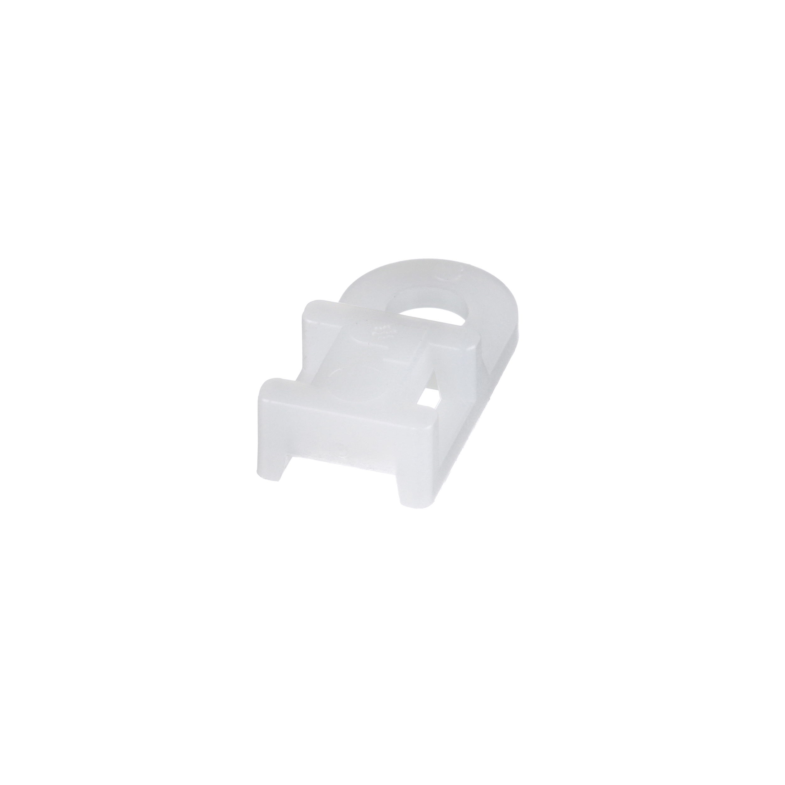 Cable Tie Mount, Natural, PA 6.6, Screw, 4.8x19x9.5mm, PK100