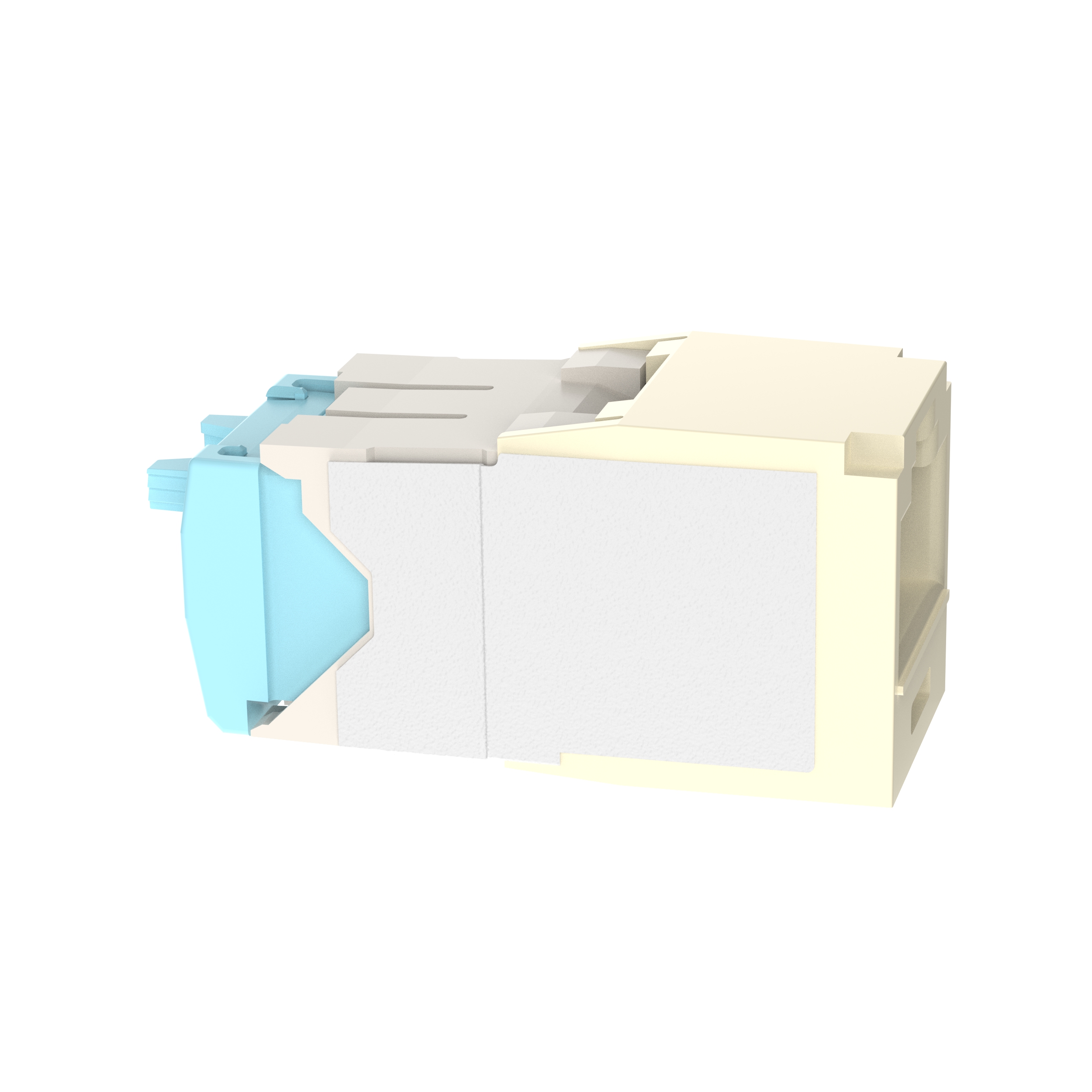 Çift Bükümlü Kablo RJ45 Cat 6A 28/30 AWG Bağlantı Modülü, Elektrik Fildişi