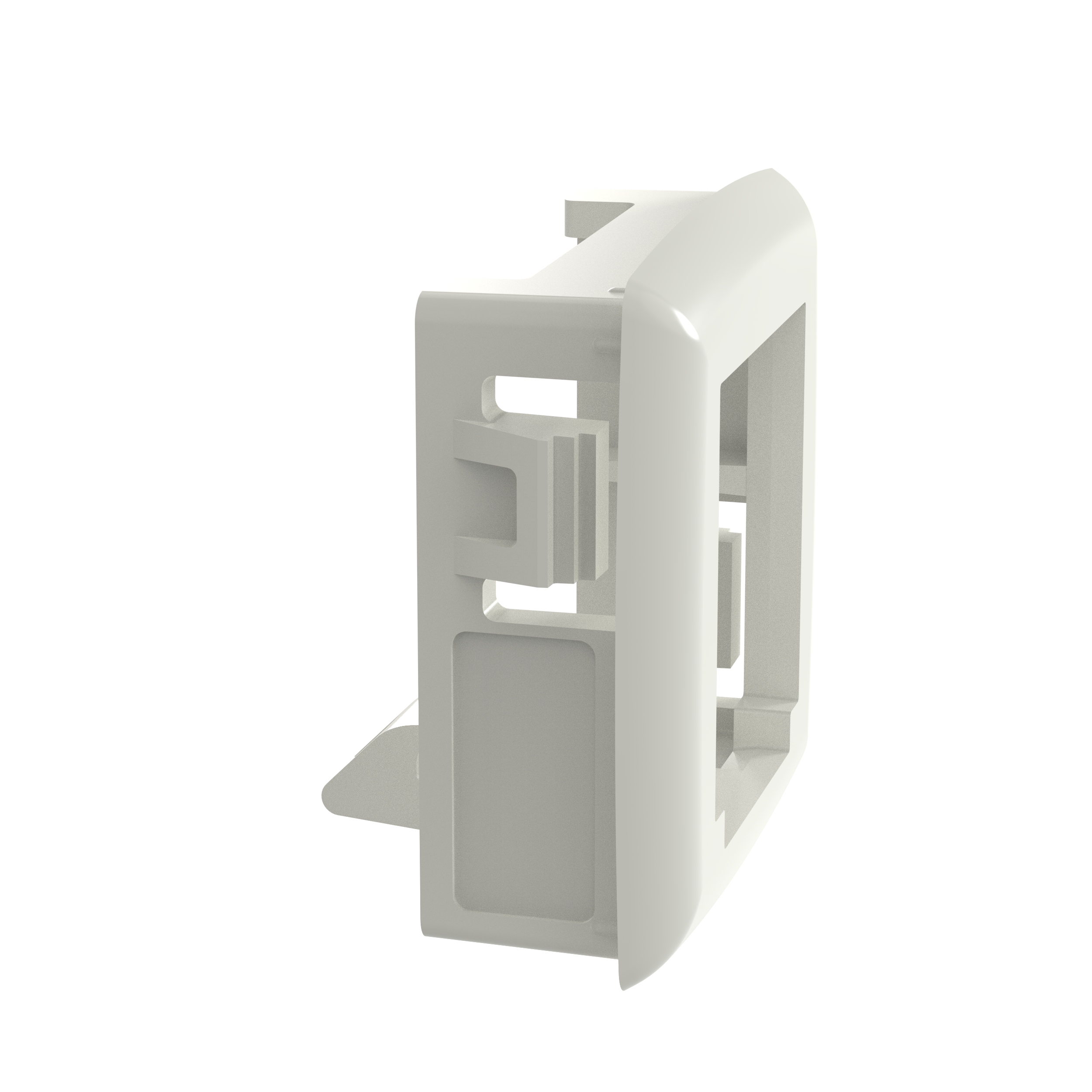 Mini-Com® Adaptör, 1 Port, Krem Beyazı