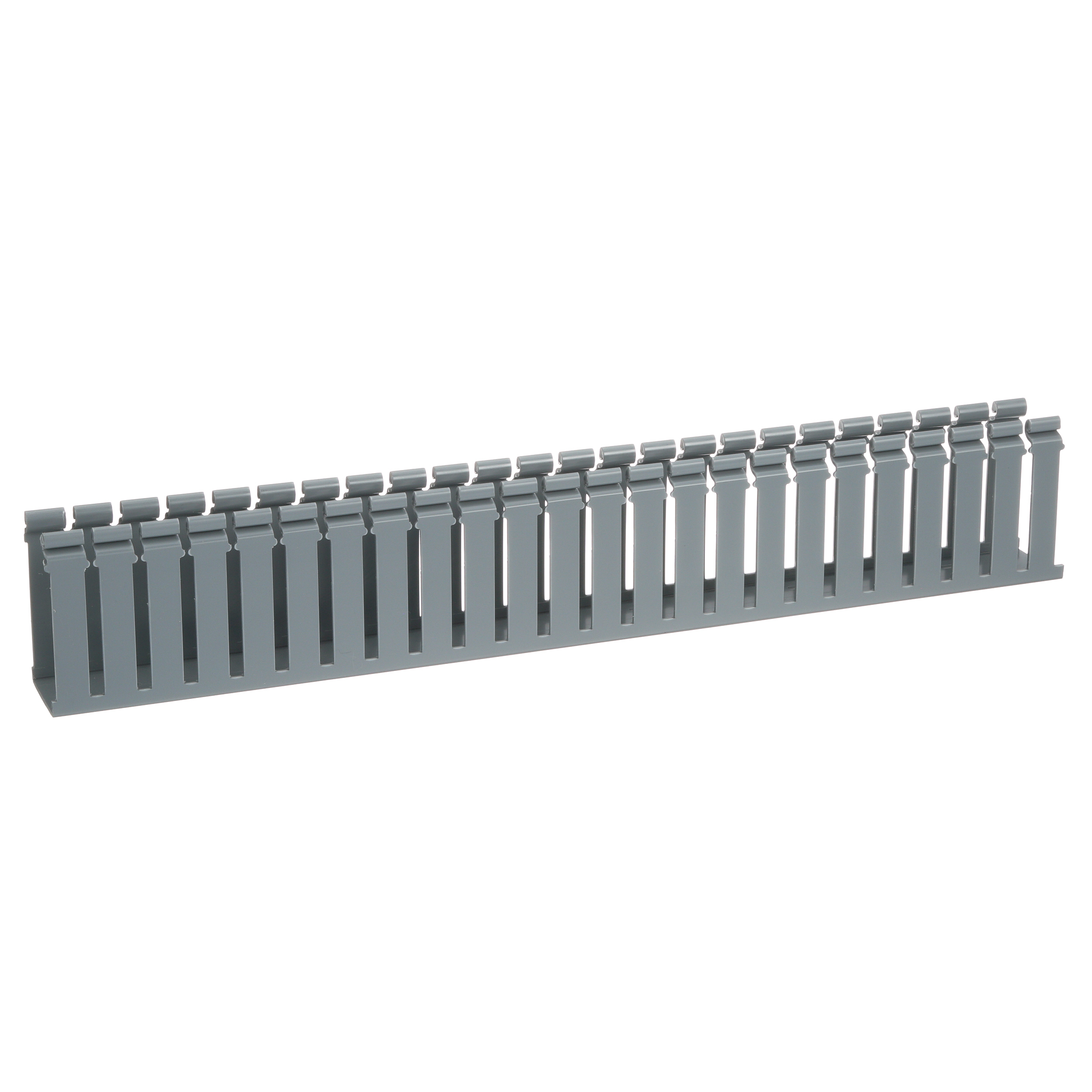 Menteşeli Kapaklı Geniş Yuvalı Kablo Kanalı, Açık Gri, PVC, 104.1x55.1mm