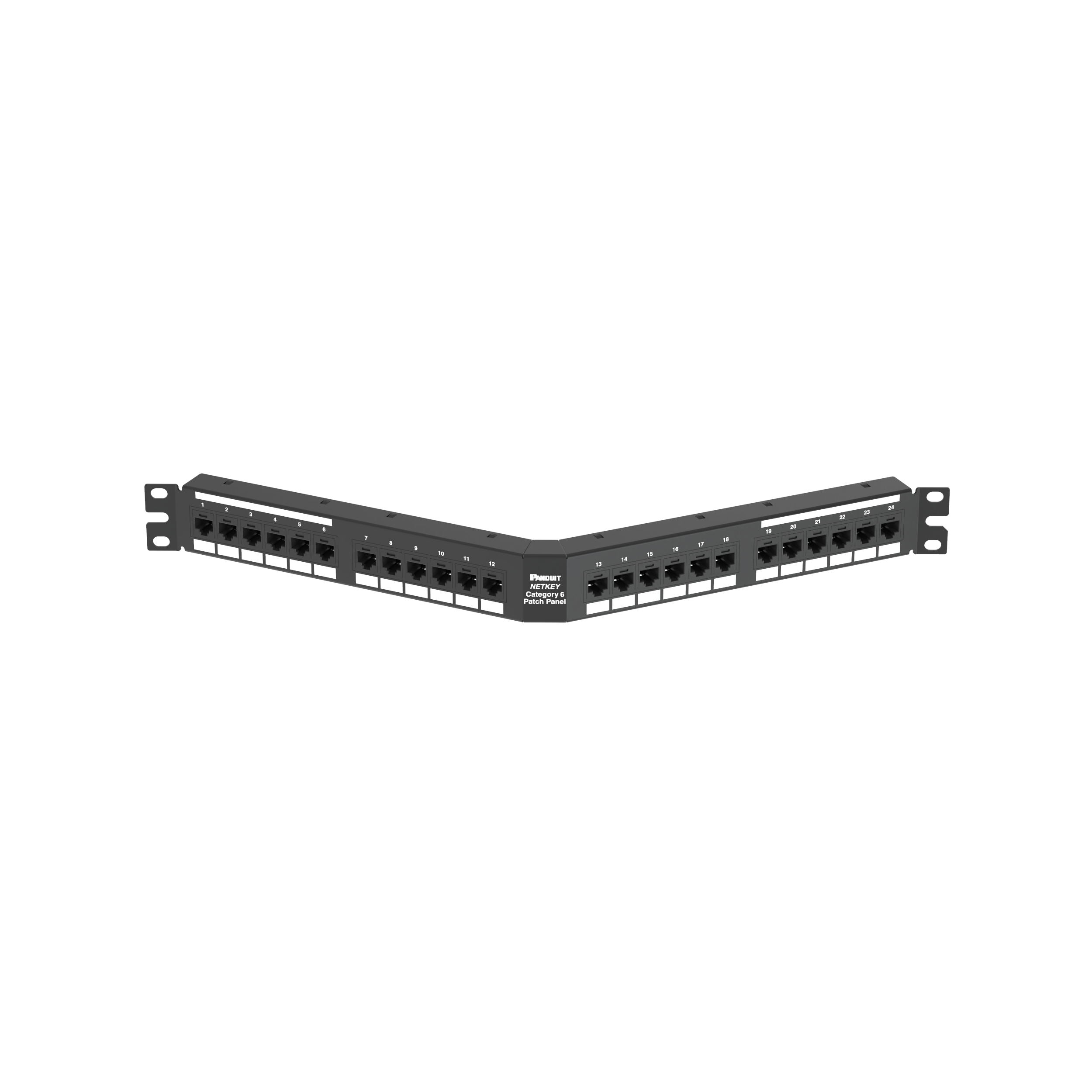 NetKey® Category 6 Angled Punchdown Patch Panel