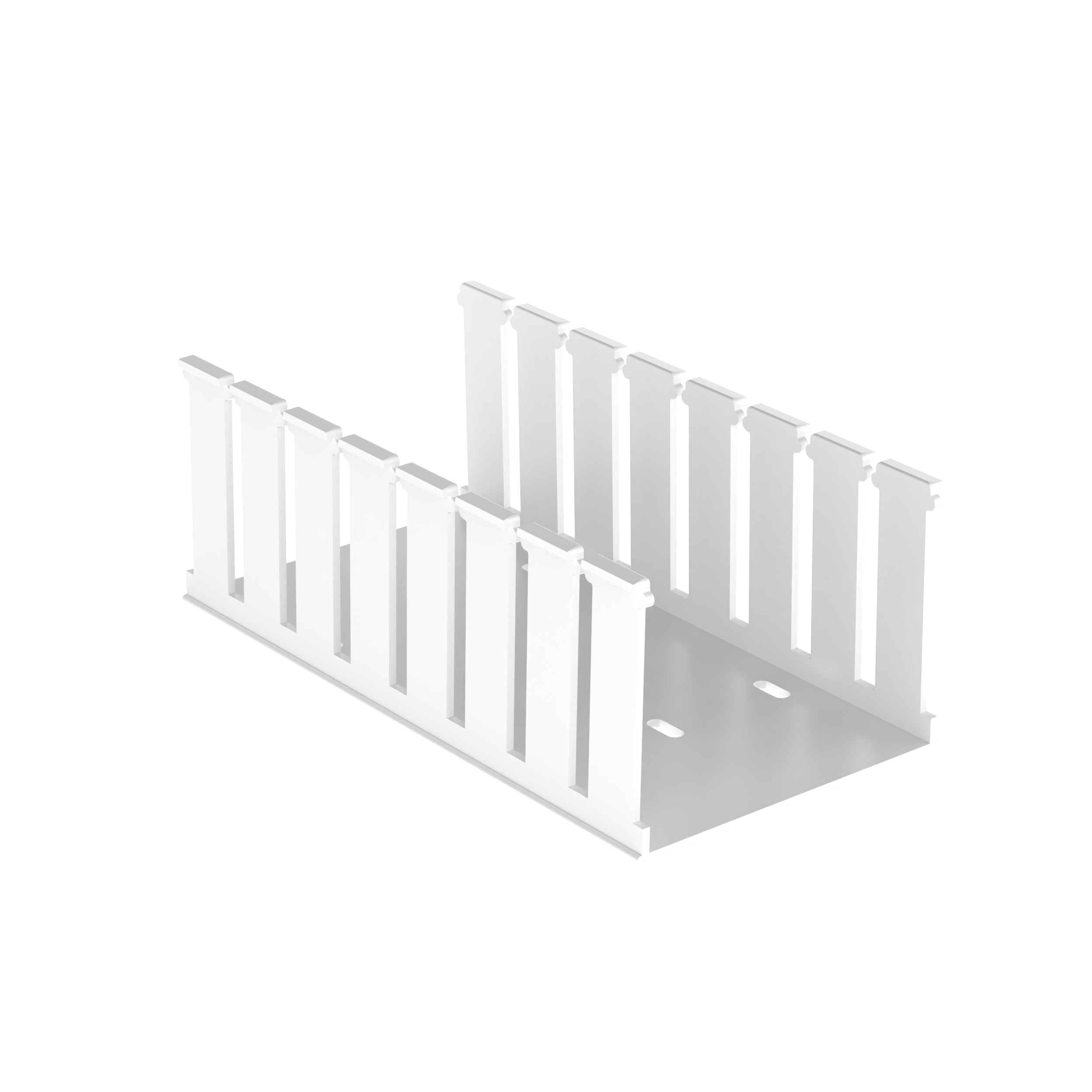 Wide Slot Duct, White, Hal-Free PPO, 105.2x77.7mm,PK6