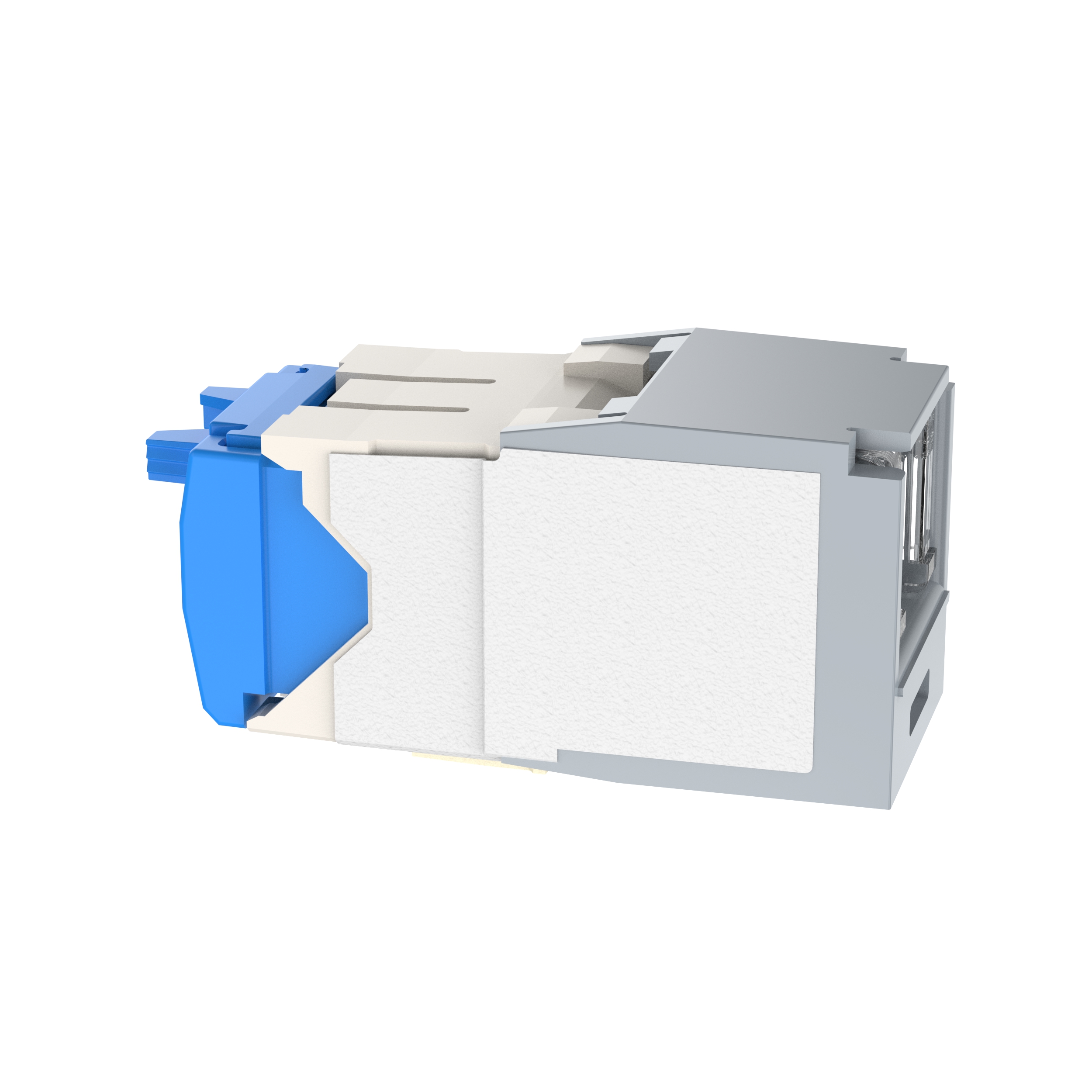 Twisted Pair RJ45 Cat 6A Kapatmalı TG Jak Modülü, Uluslararası Gri