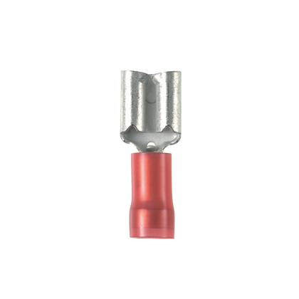 .250 x .032 Tab Size Panduit DNFR18-250B-M Female Disconnect 22-18 AWG Nylon Insulated Right Angle 