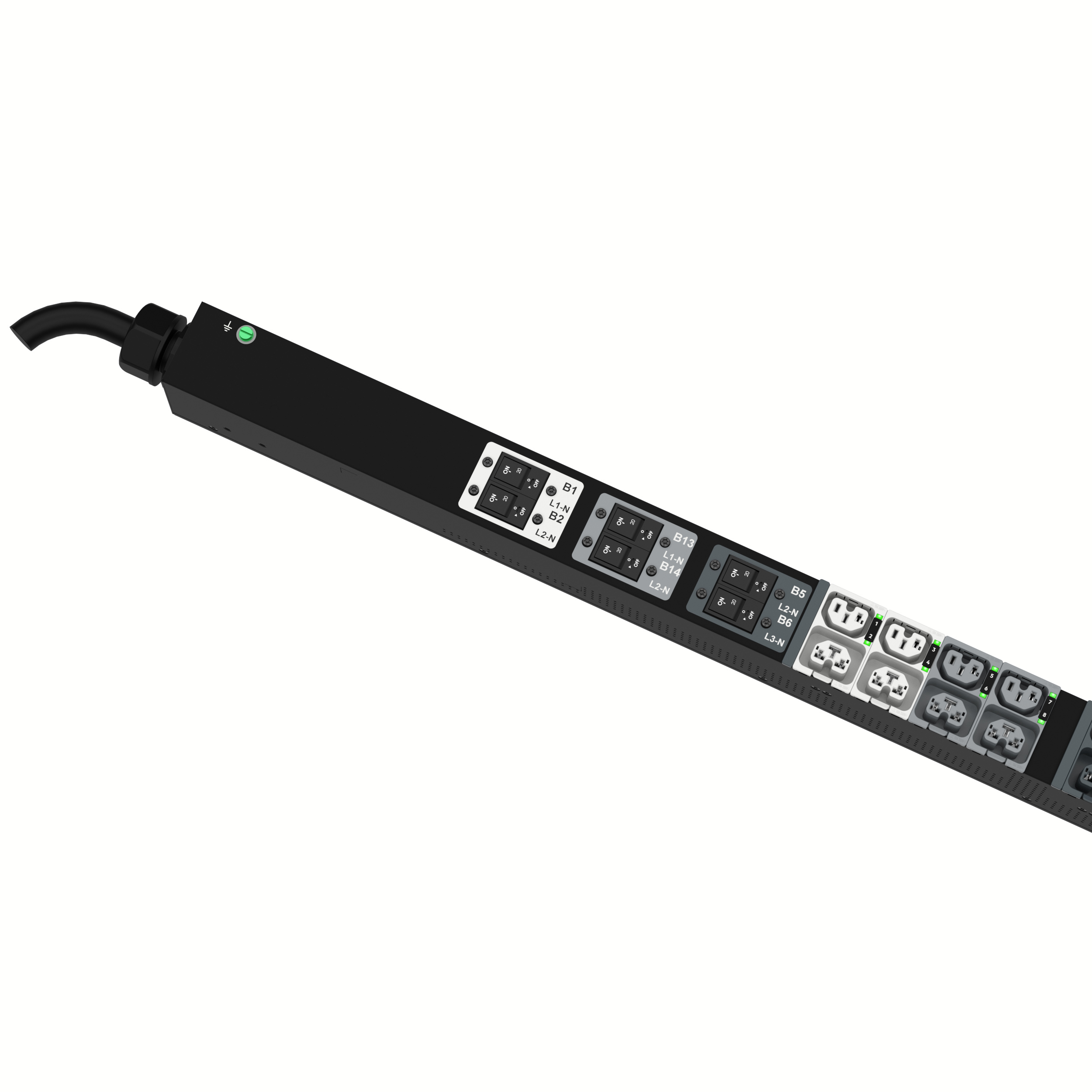MS PDU, 415 Volt, (24)C13/C15, (24)C13/15/C19/C21