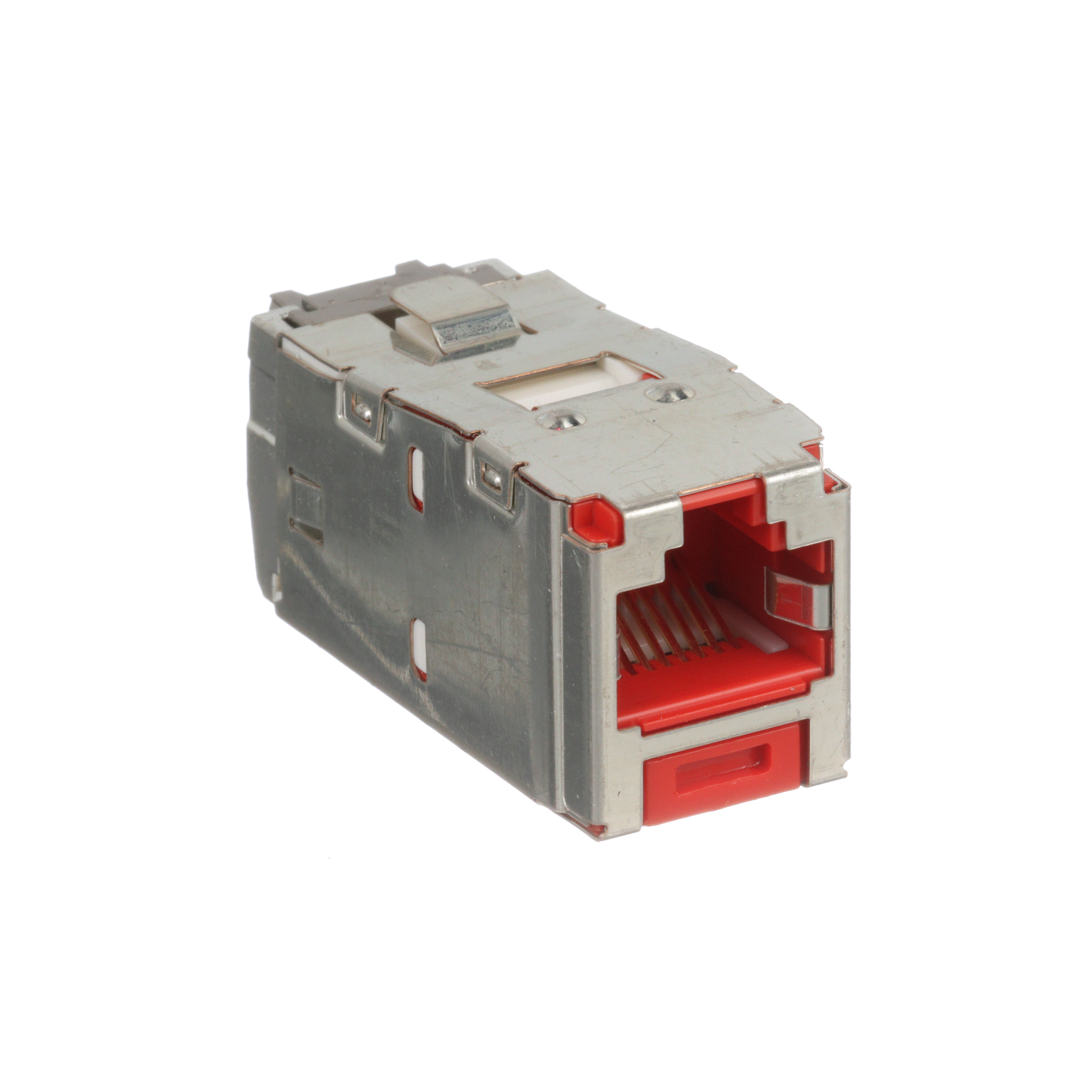 STP RJ45 Cat 6 TG Jack Module, Red