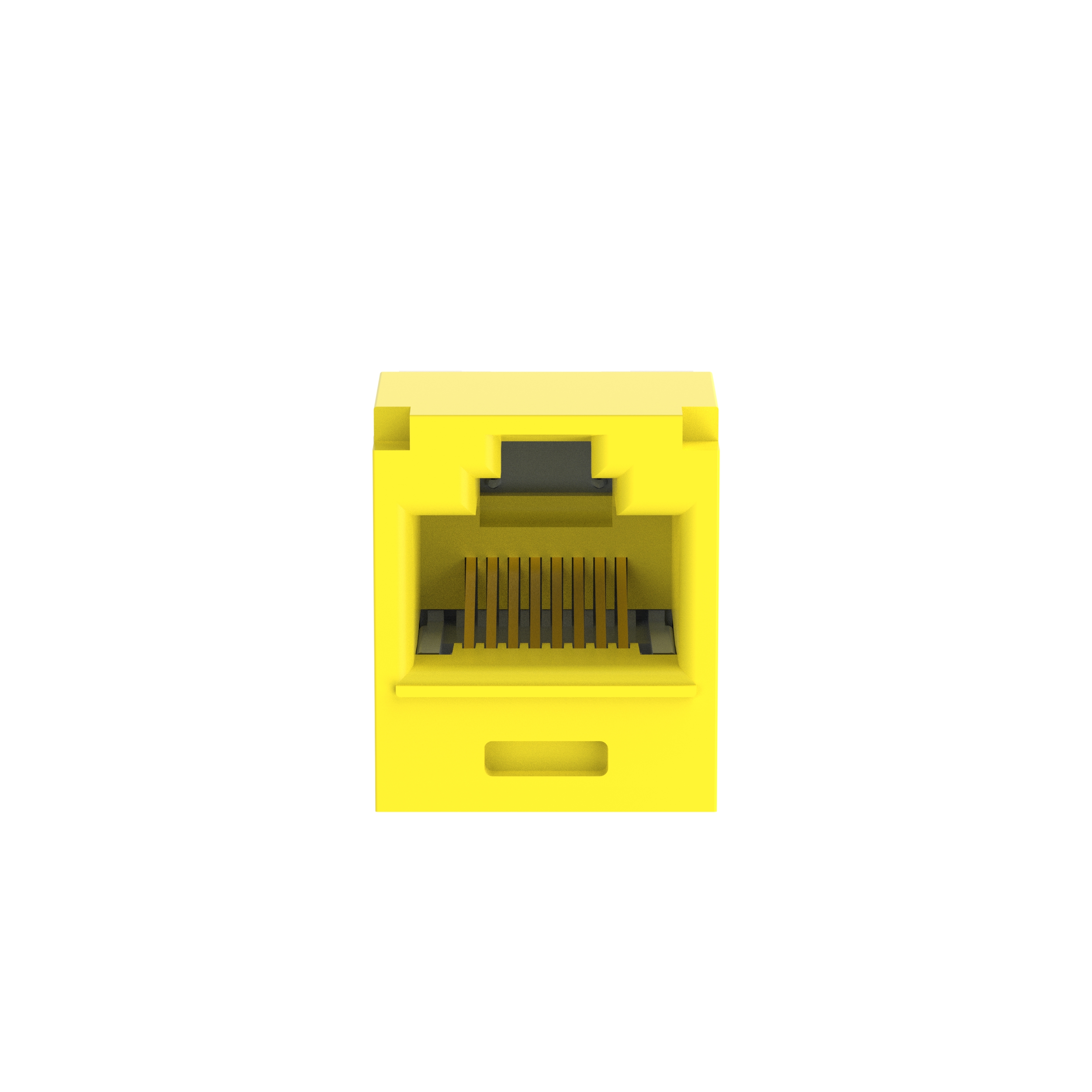 Mini-Com® UTP RJ45 Cat 6A TG Jack Modülü, Sarı