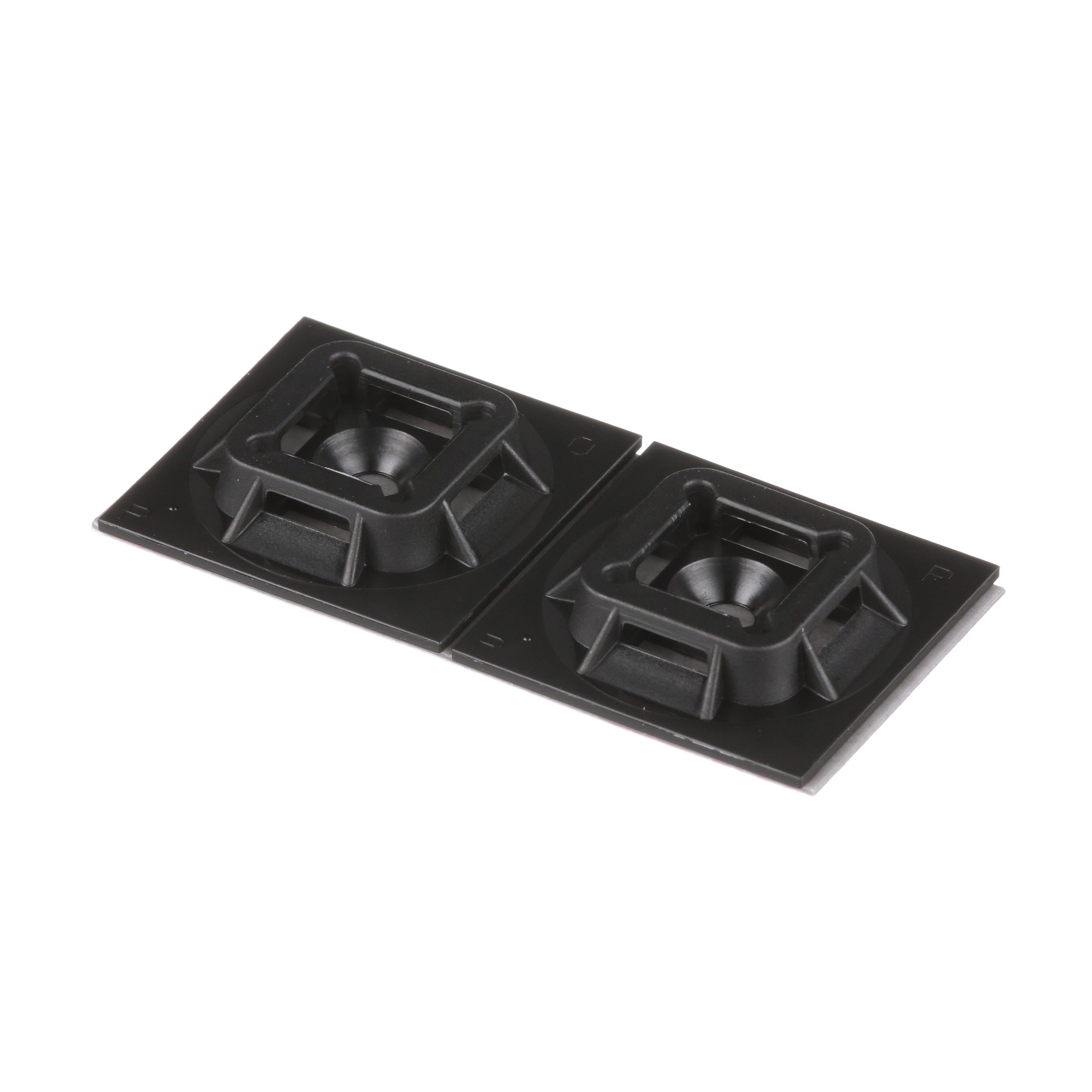 Süper-Grip™ Montaj, Siyah, Yüksek Isı/UV PA6.6, VHB, 25.4mm kare, PK100