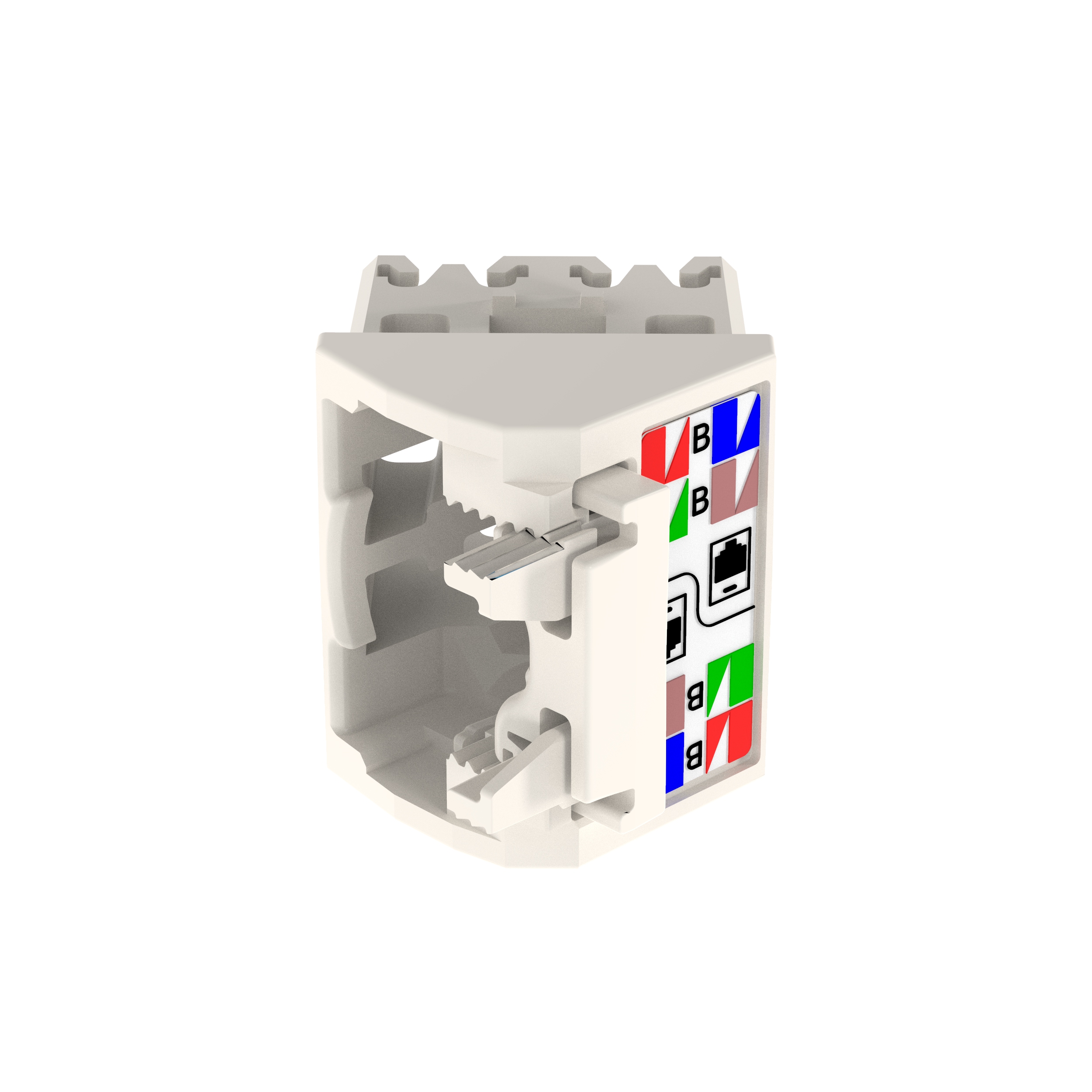 45° Angled Wire Cap for Cat 6 UTP TG Jack