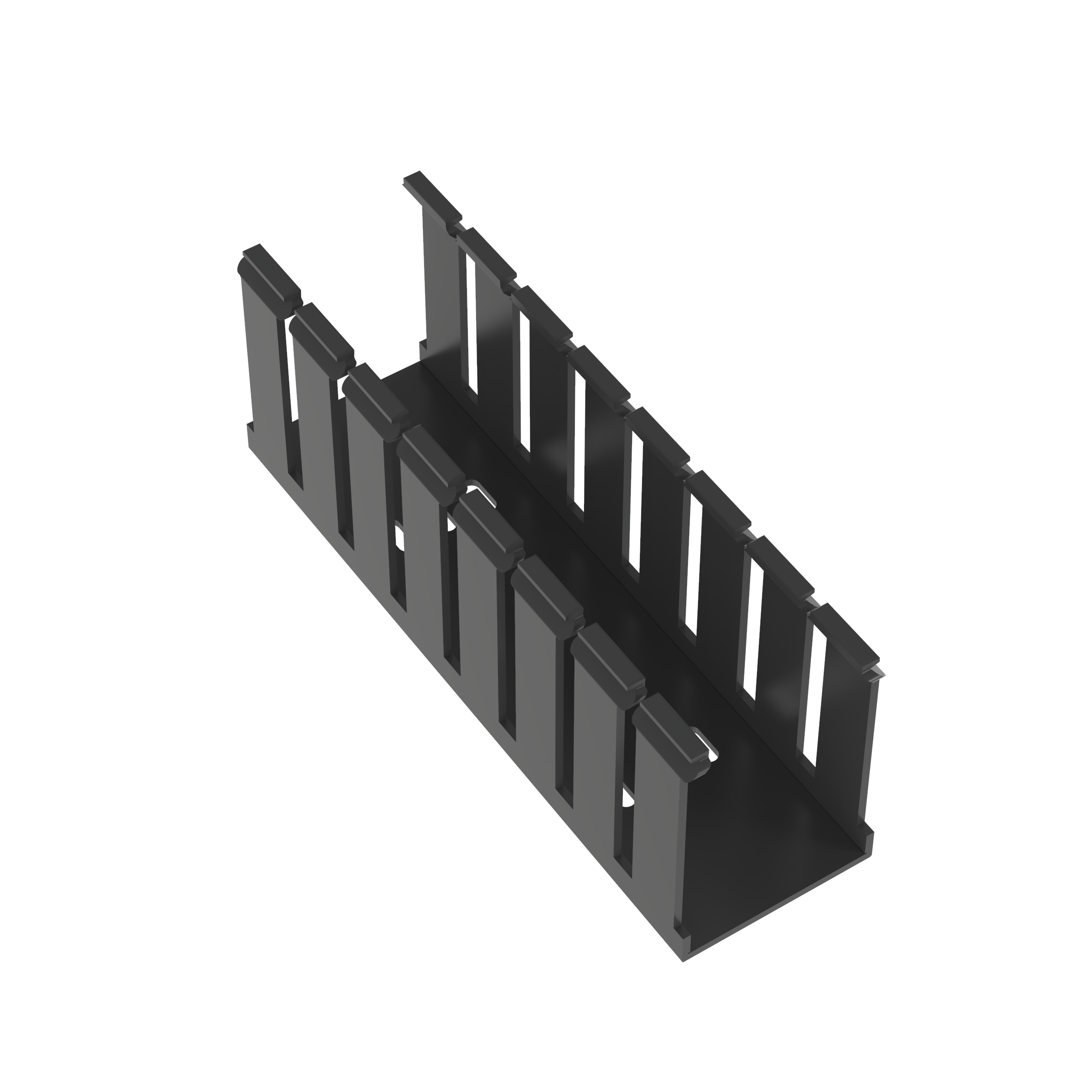 Slotted Duct, PVC,2X3X6',BLK