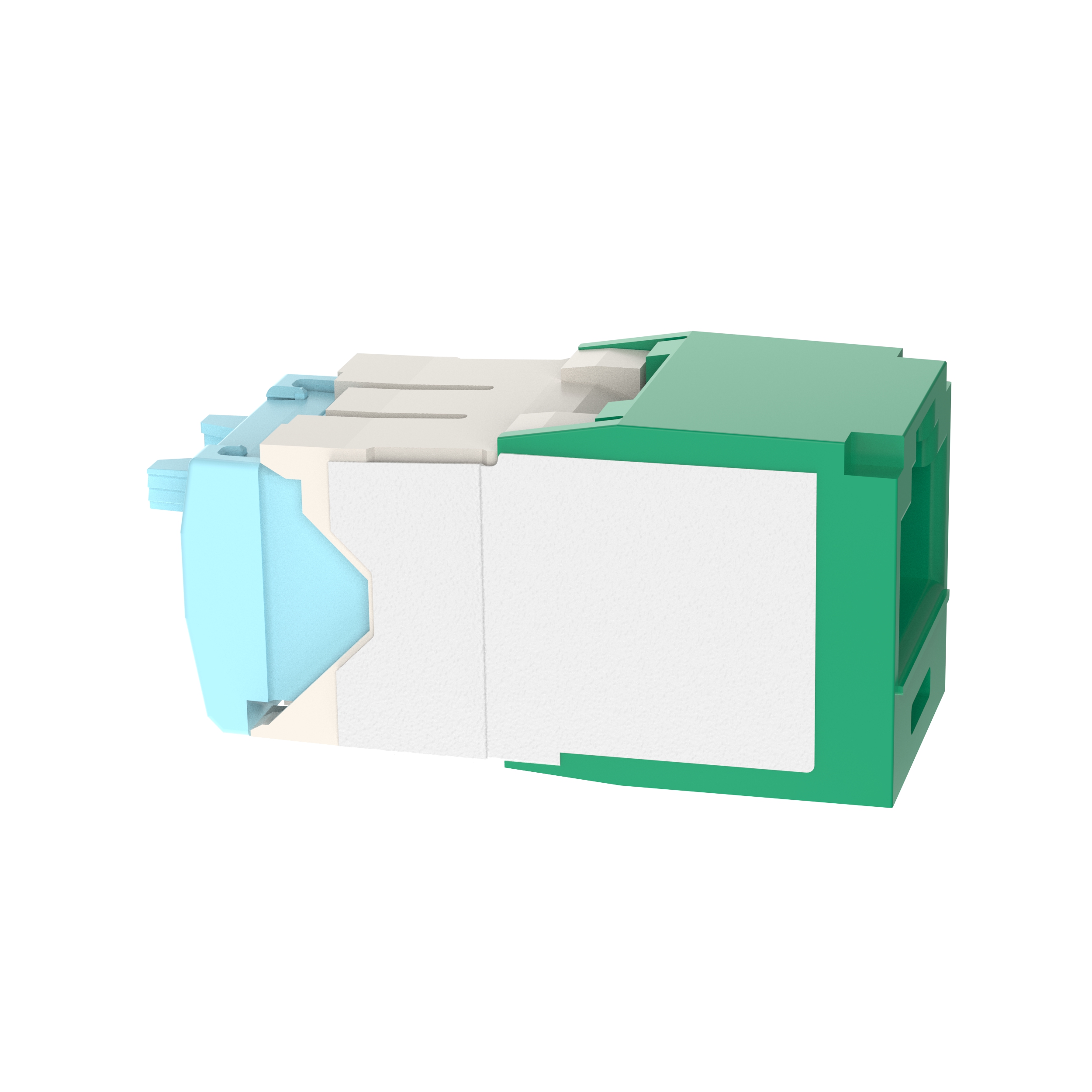 UTP RJ45 Cat 6A 28/30 AWG Dişi Bağlantı Modülü, Yeşil