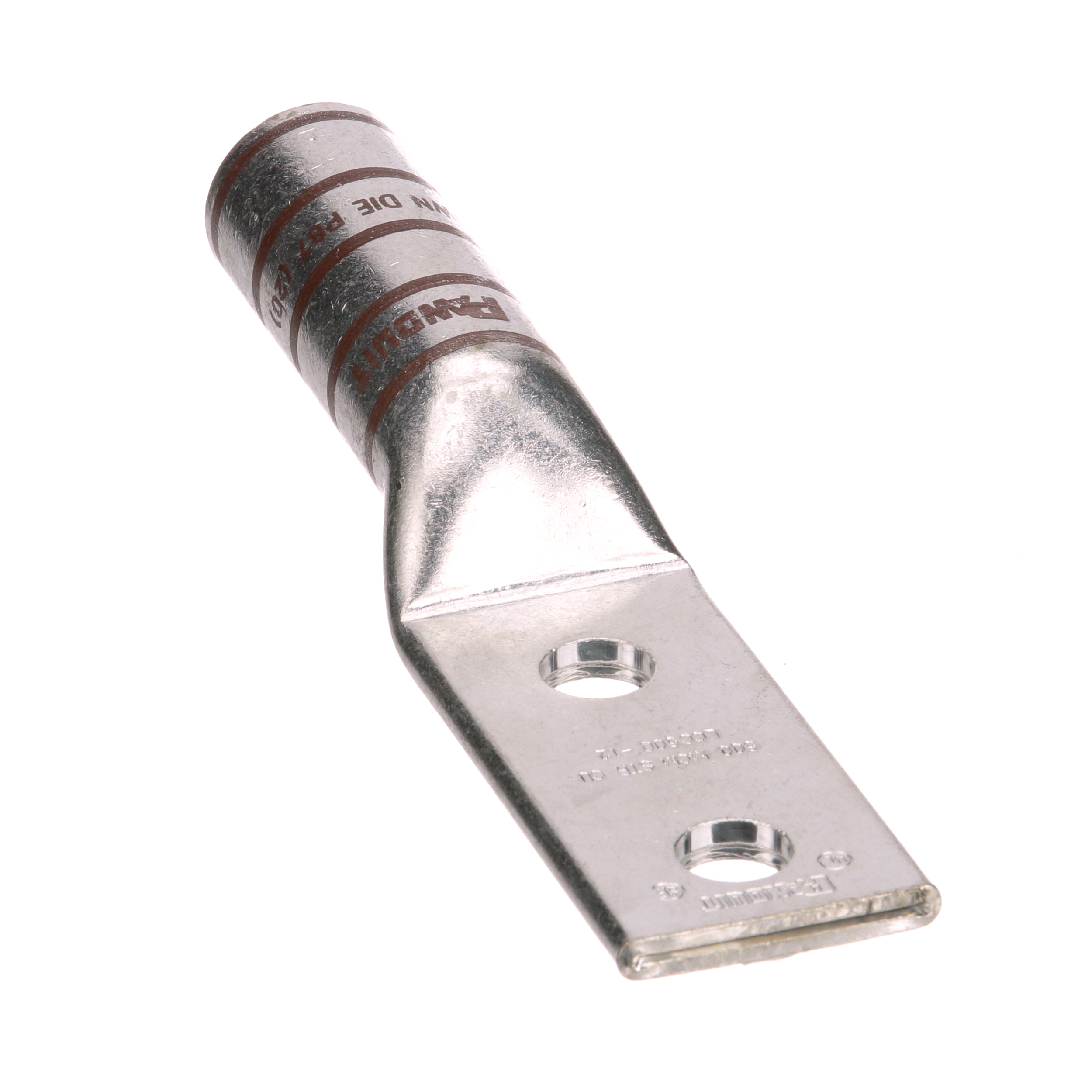 Bağlantı Muhafaza, 500, Kalay Kaplı Bakır, Düz, İki 12.7mm Somun, Paket 6