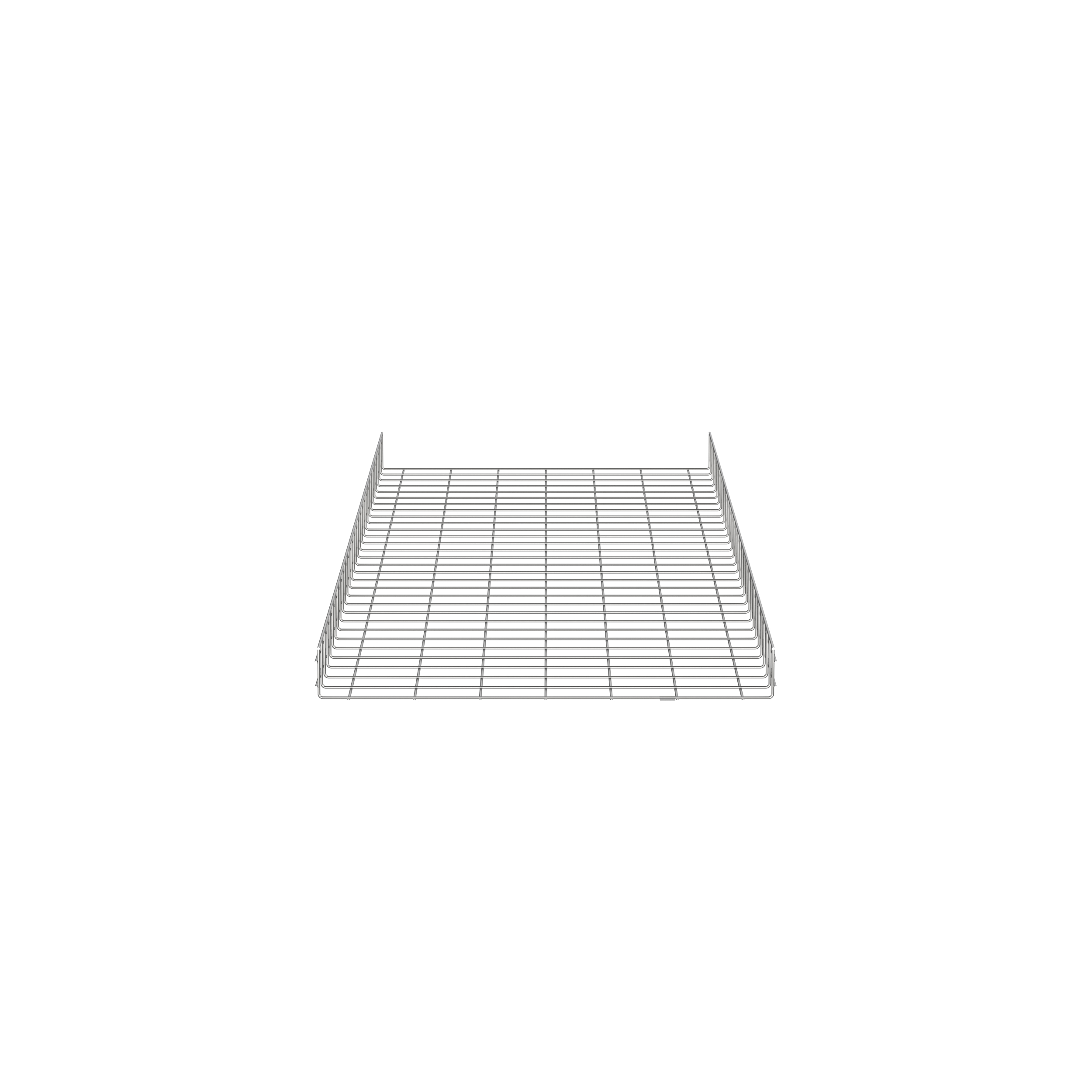 Kablo Sepeti 4" Yükseklik x 36" Genişlik, Elektro Çinko