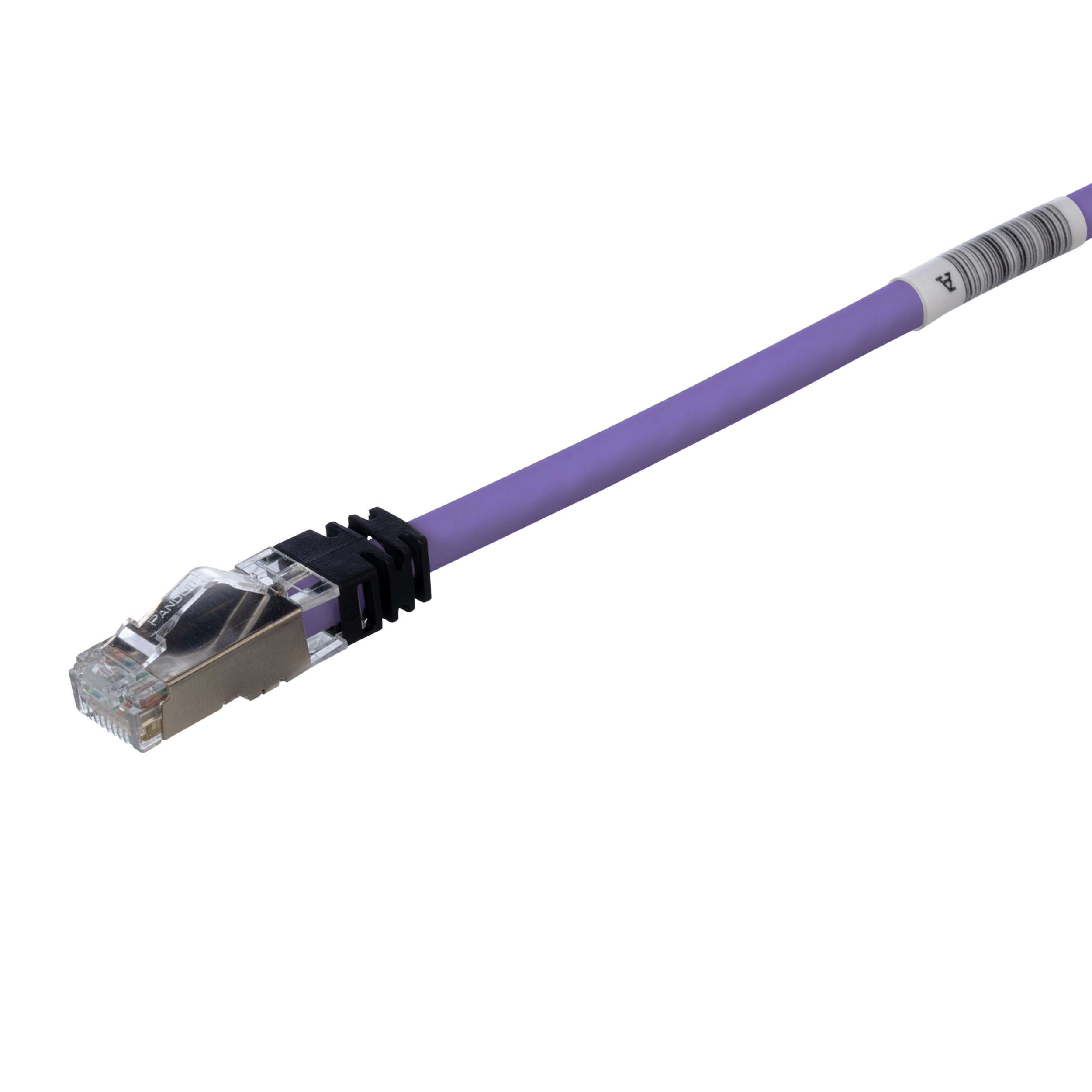 Copper Patch Cord, Cat 6A, Violet S/FTP