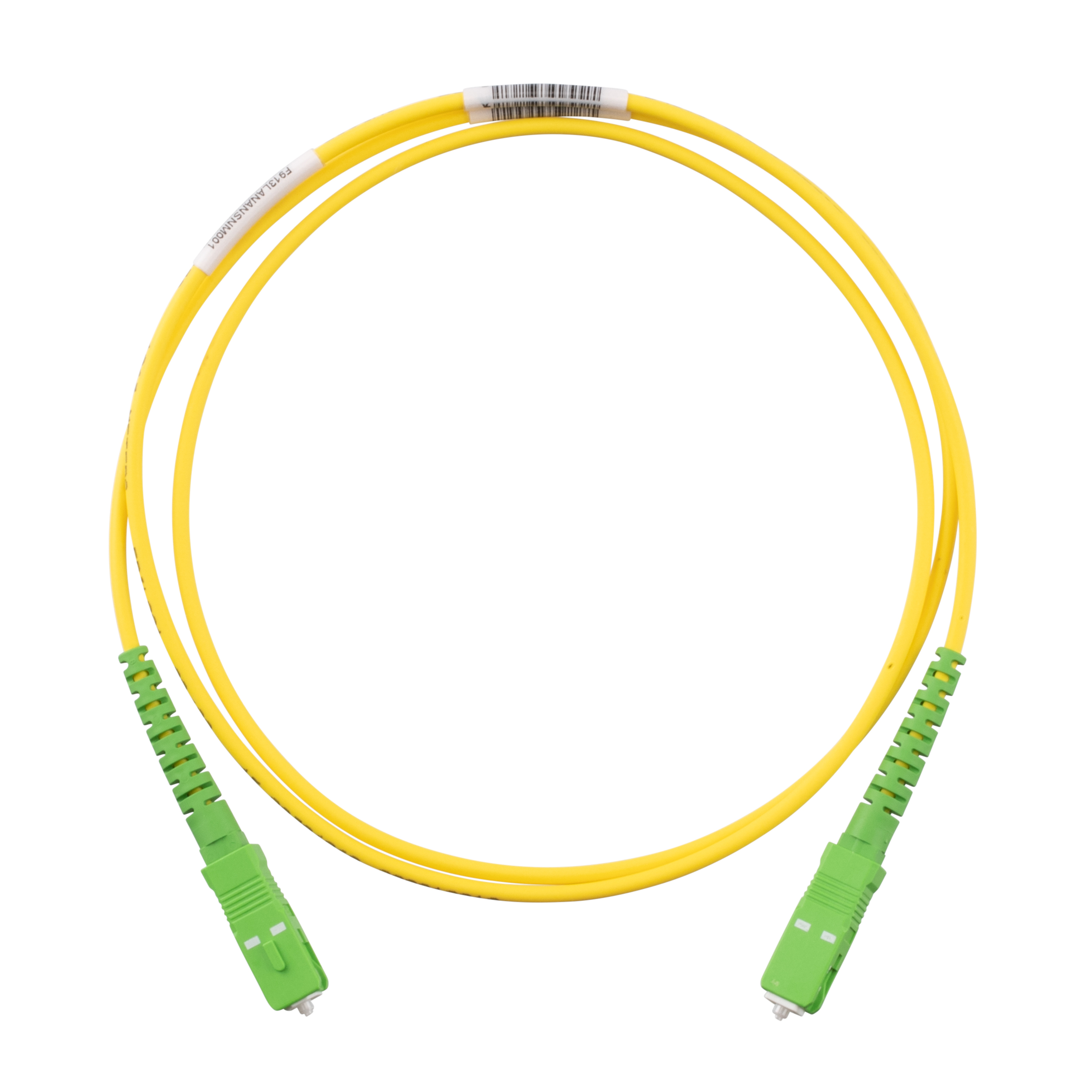 Opti-Core® 1 Fiber Optik Bağlantı Kablosu, 3mm, OS2, SC/APC Simplex, Yükseltilmiş Yer Döşemesi