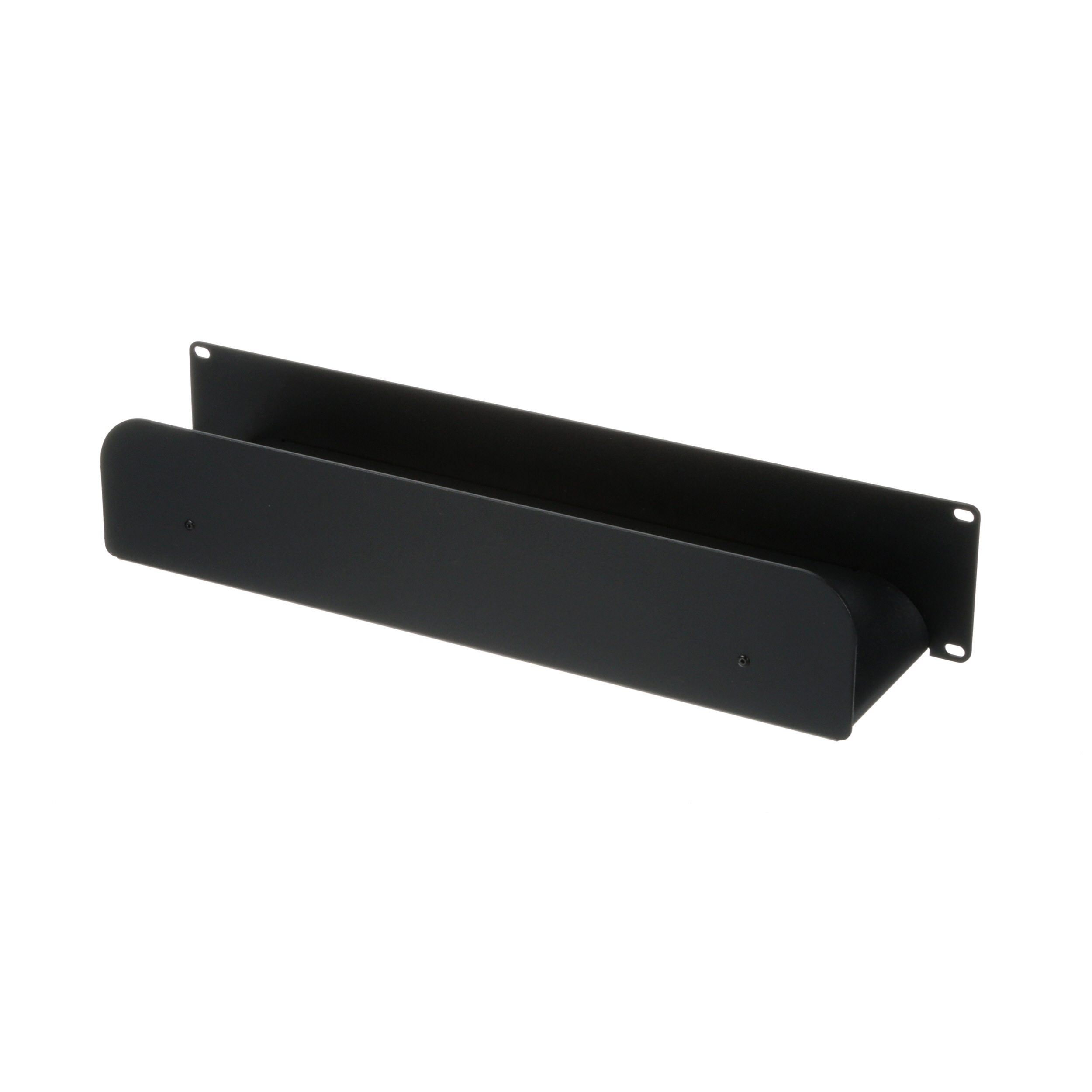 Upper Cable Routing Trough, 2 RU, Black, 4.5 in. Depth